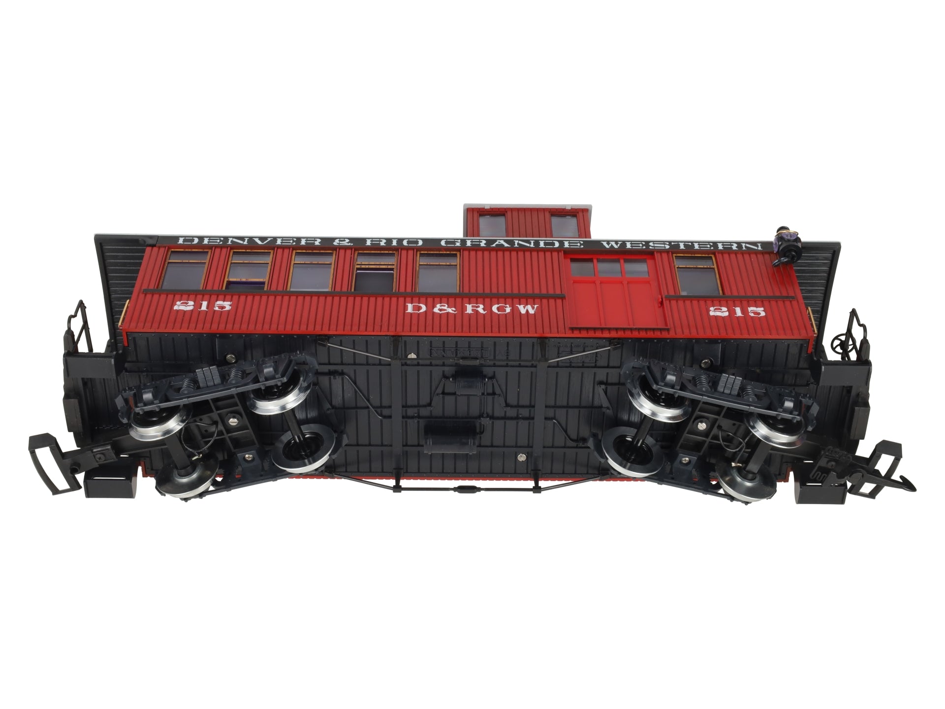 LGB 4075 G Denver & Rio Grande Western Deluxe Drovers Caboose w/Metal Wheels LN/Box