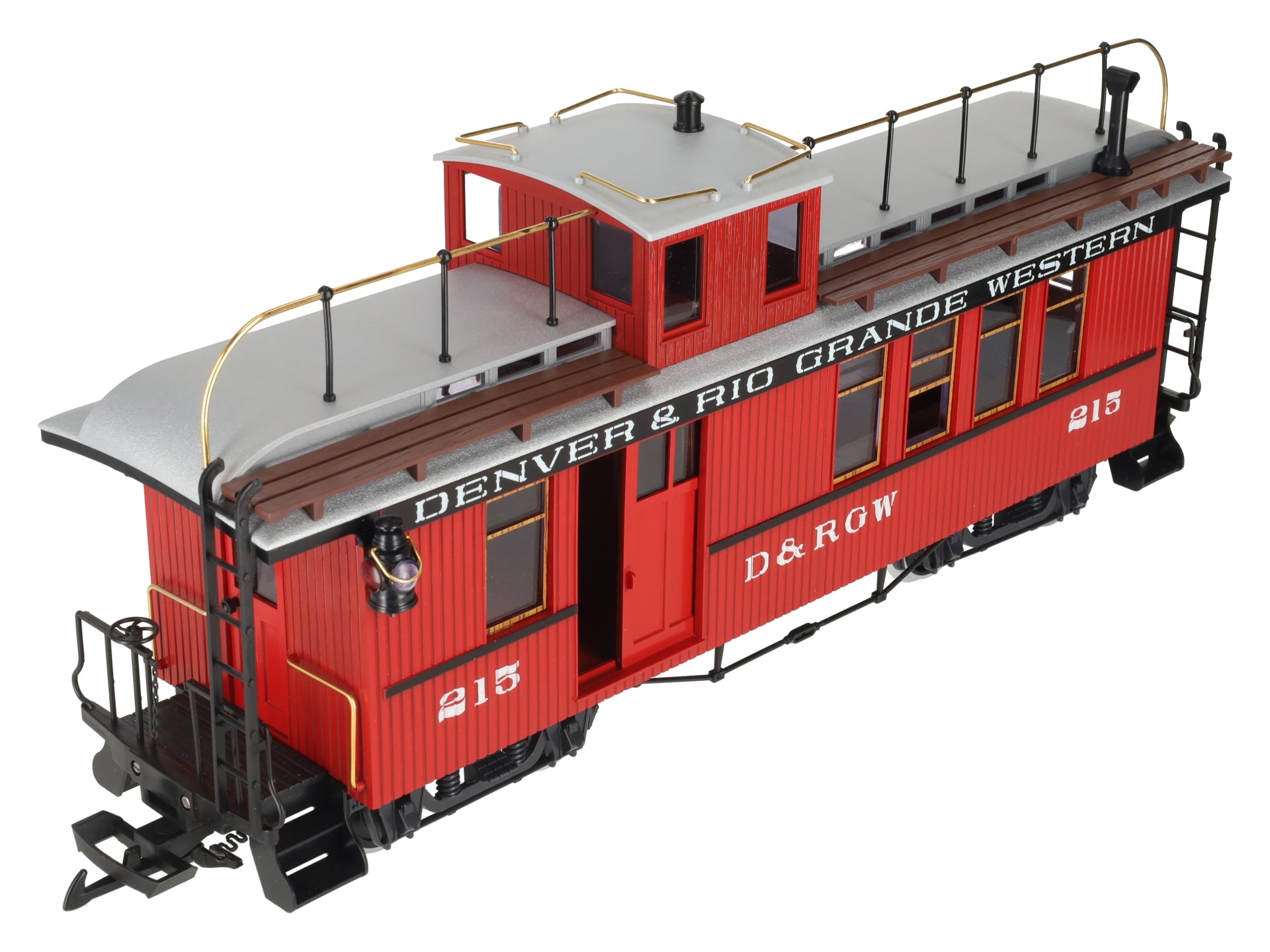 LGB 4075 G Denver & Rio Grande Western Deluxe Drovers Caboose w/Metal Wheels LN/Box