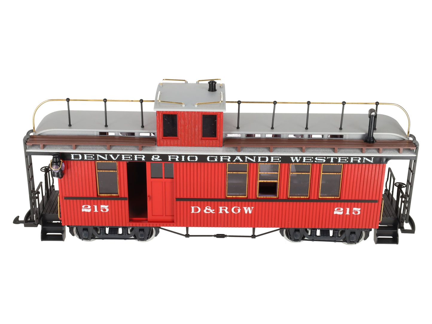 LGB 4075 G Denver & Rio Grande Western Deluxe Drovers Caboose w/Metal Wheels LN/Box