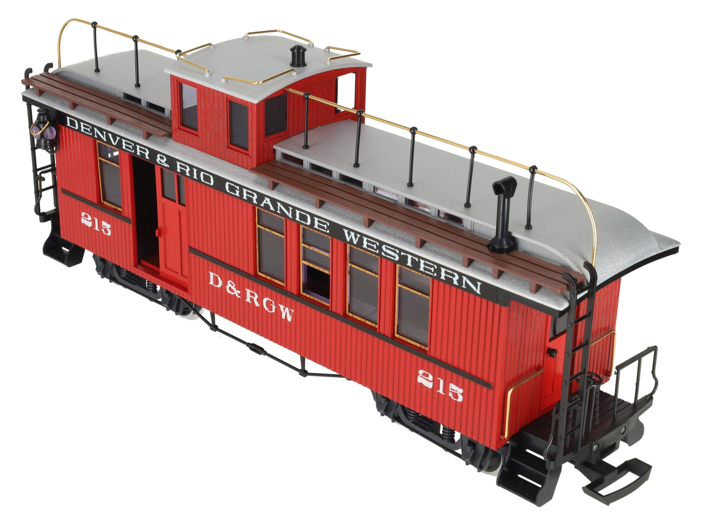 LGB 4075 G Denver & Rio Grande Western Deluxe Drovers Caboose w/Metal Wheels LN/Box