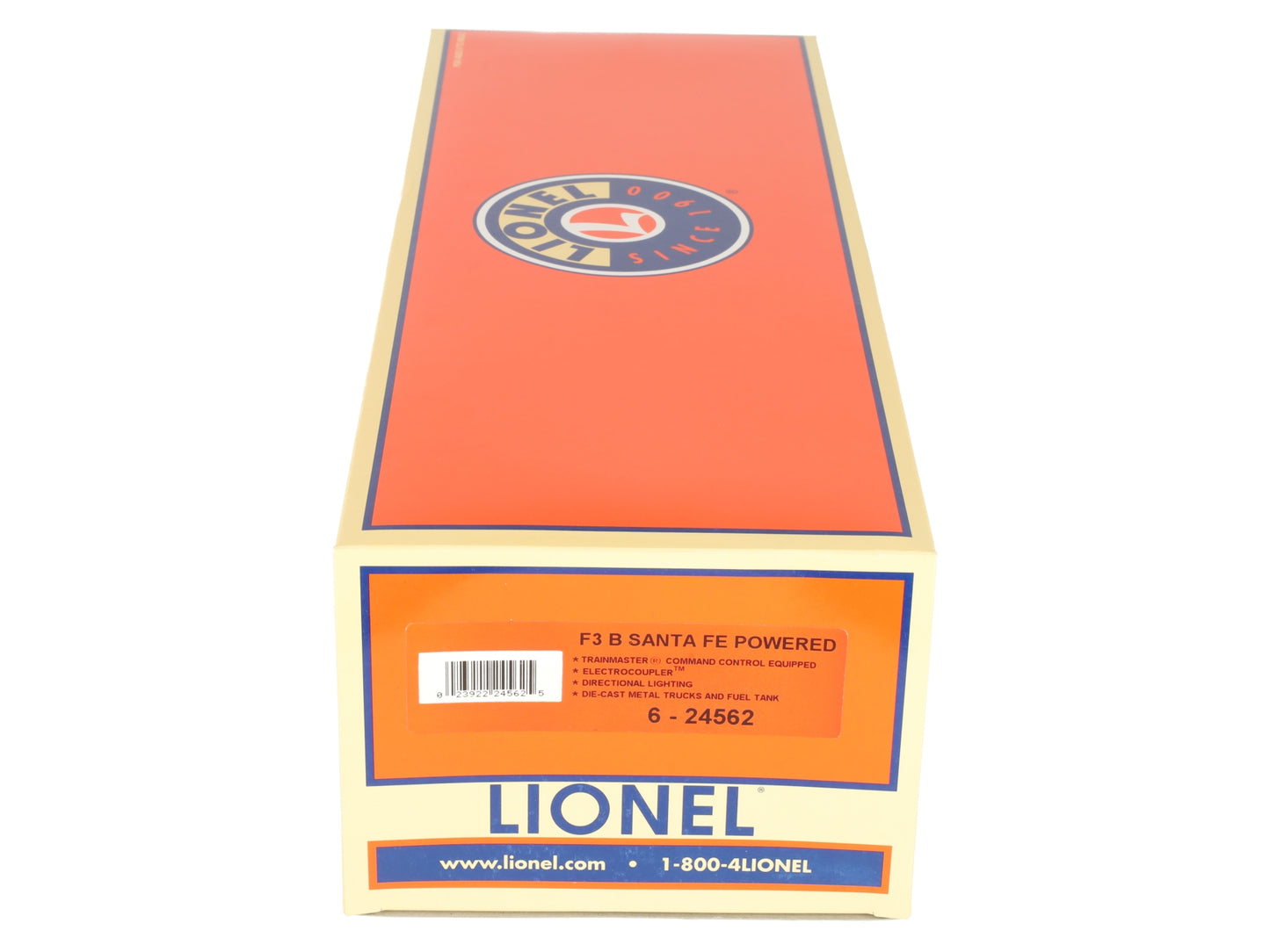 Lionel 6-24562 O Gauge Santa Fe F3 Powered Diesel B-Unit EX/Box