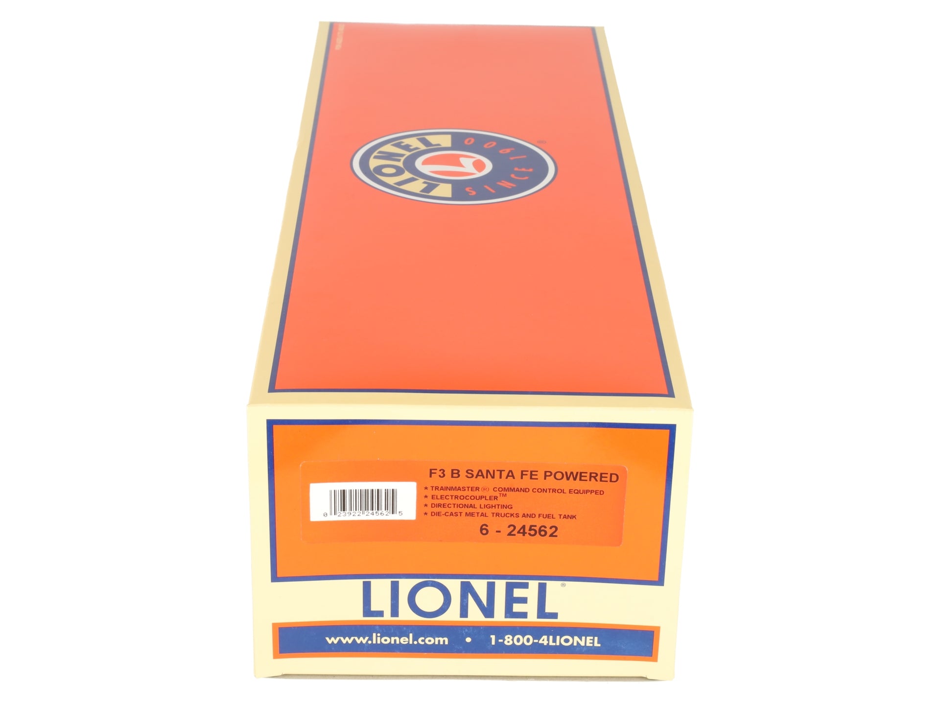 Lionel 6-24562 O Gauge Santa Fe F3 Powered Diesel B-Unit EX/Box
