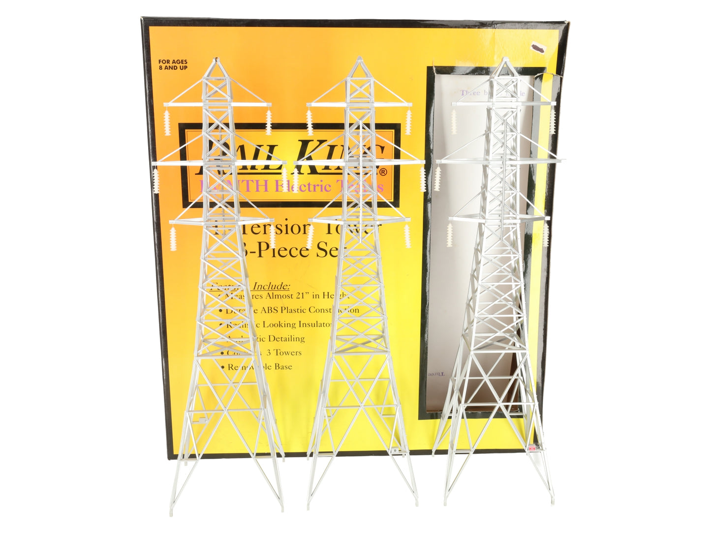 MTH 30-1056 O Hi-Tension Tower Set (Set of 3) VG/Box