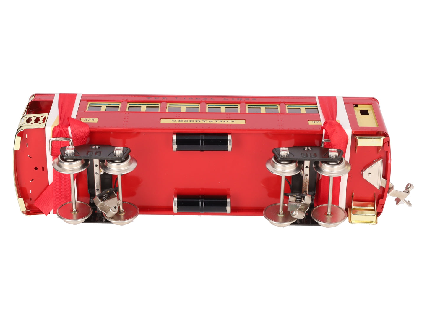 Lionel 6-13402 Standard Gauge Red Tinplate Observation Car #325 LN/Box