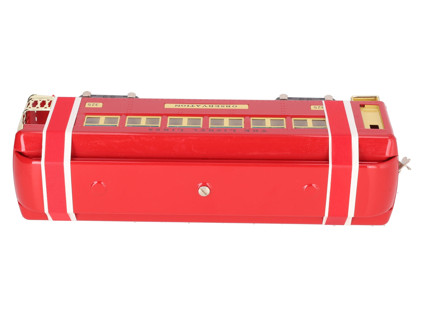 Lionel 6-13402 Standard Gauge Red Tinplate Observation Car #325 LN/Box