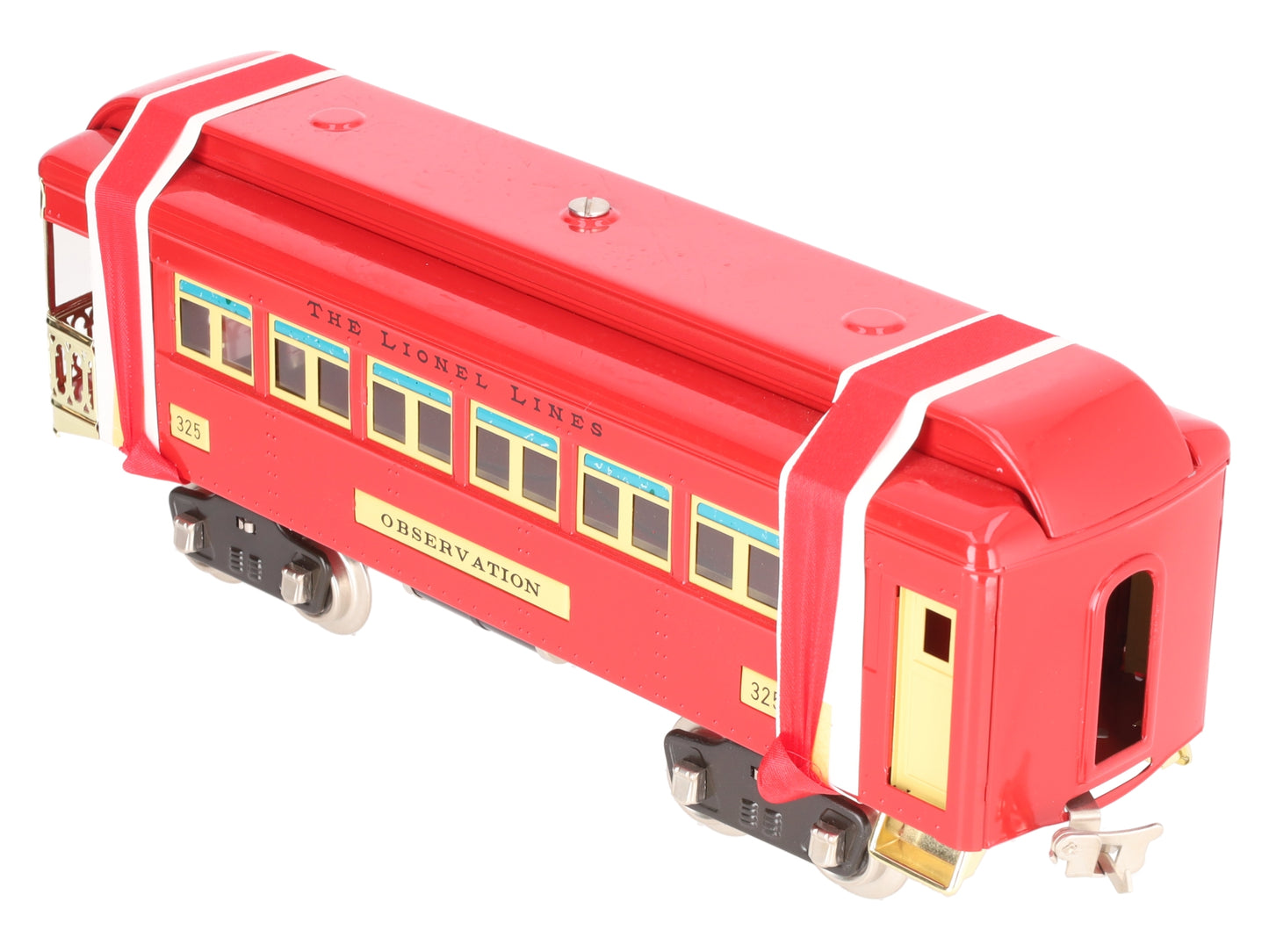 Lionel 6-13402 Standard Gauge Red Tinplate Observation Car #325 LN/Box