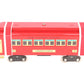Lionel 6-13402 Standard Gauge Red Tinplate Observation Car #325 LN/Box