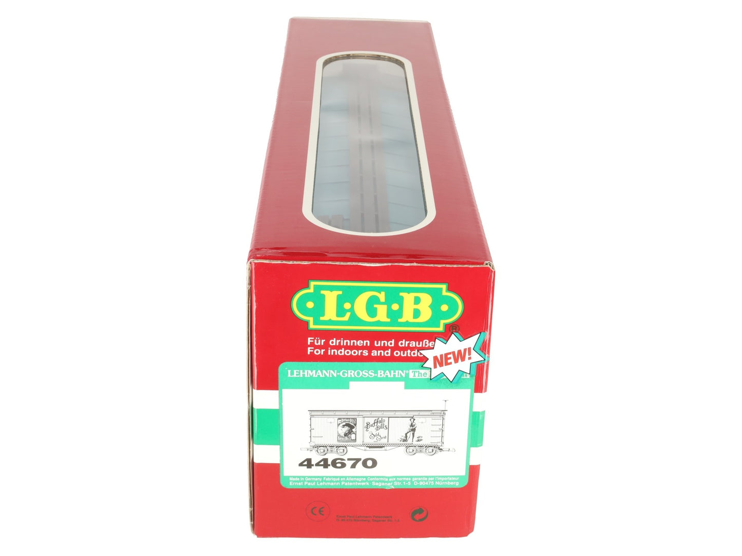 LGB 44670 G Scale Buffalo Bill's Boxcar LN/Box