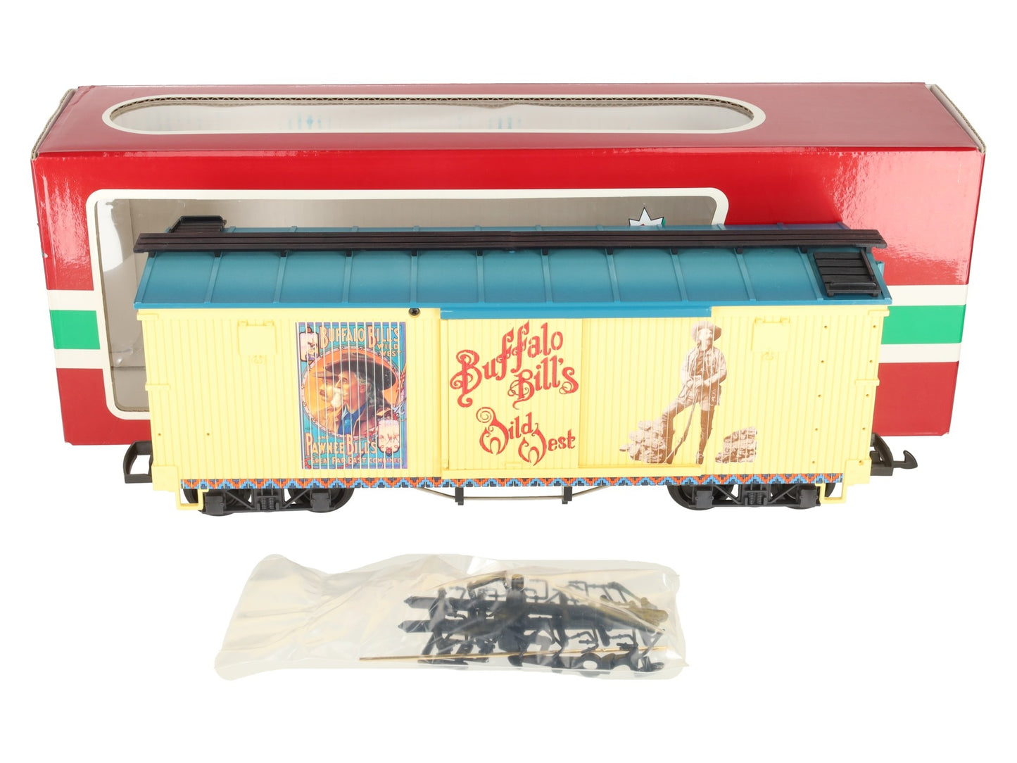 LGB 44670 G Scale Buffalo Bill's Boxcar LN/Box