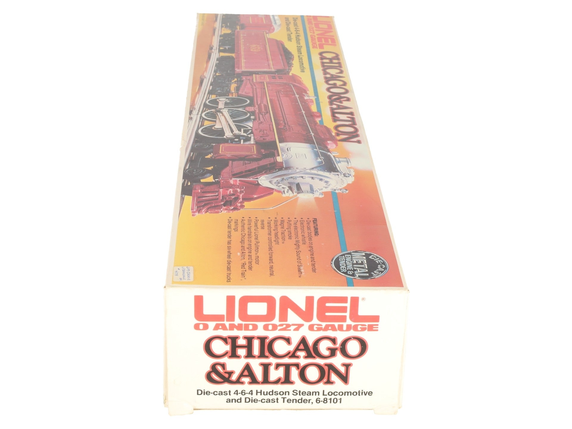 Lionel 6-8101 O Gauge Chicago & Alton 4-6-4 Steam Locomotive & Tender #659 EX/Box