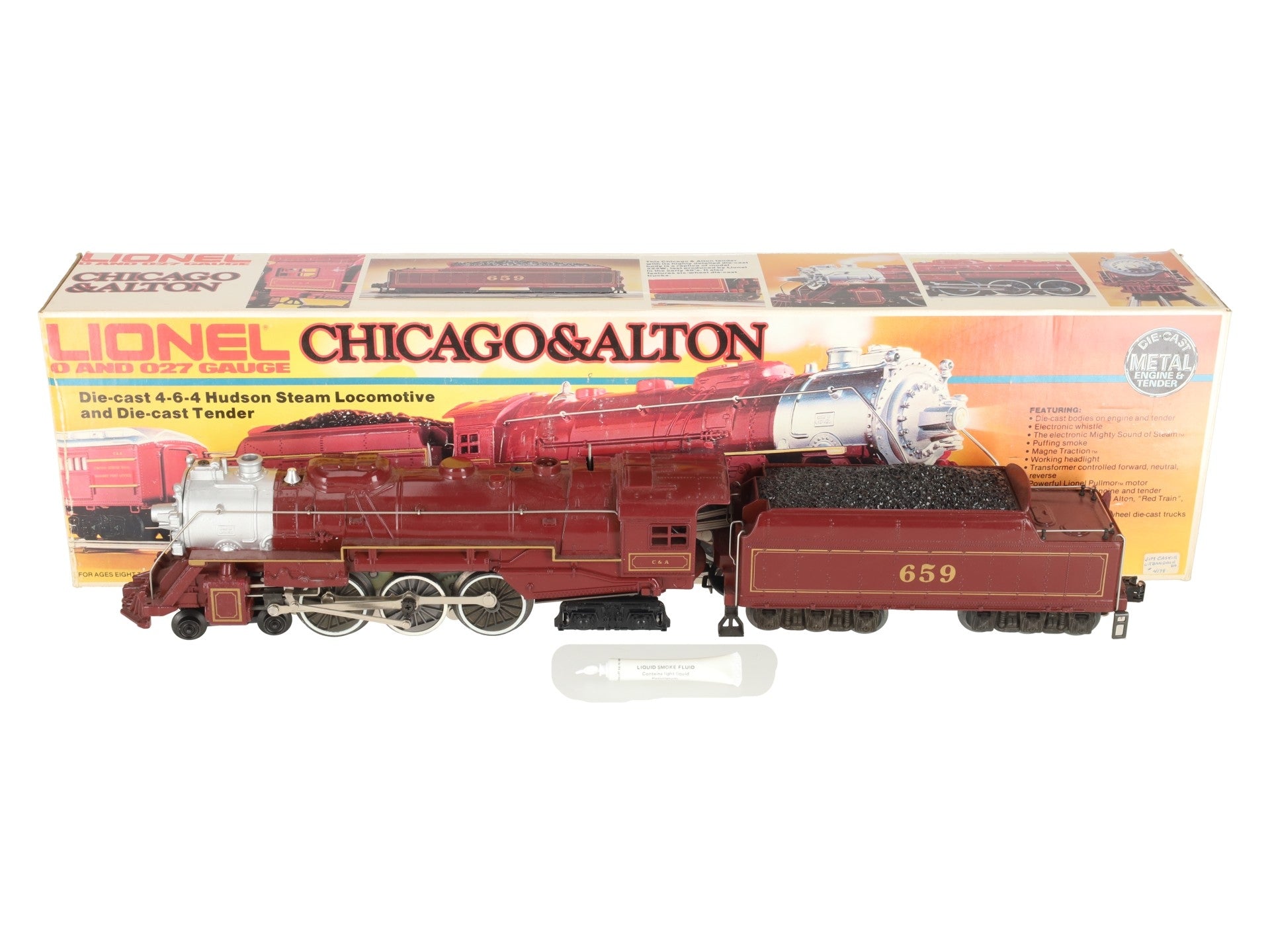 Lionel 6-8101 O Gauge Chicago & Alton 4-6-4 Steam Locomotive & Tender #659 EX/Box