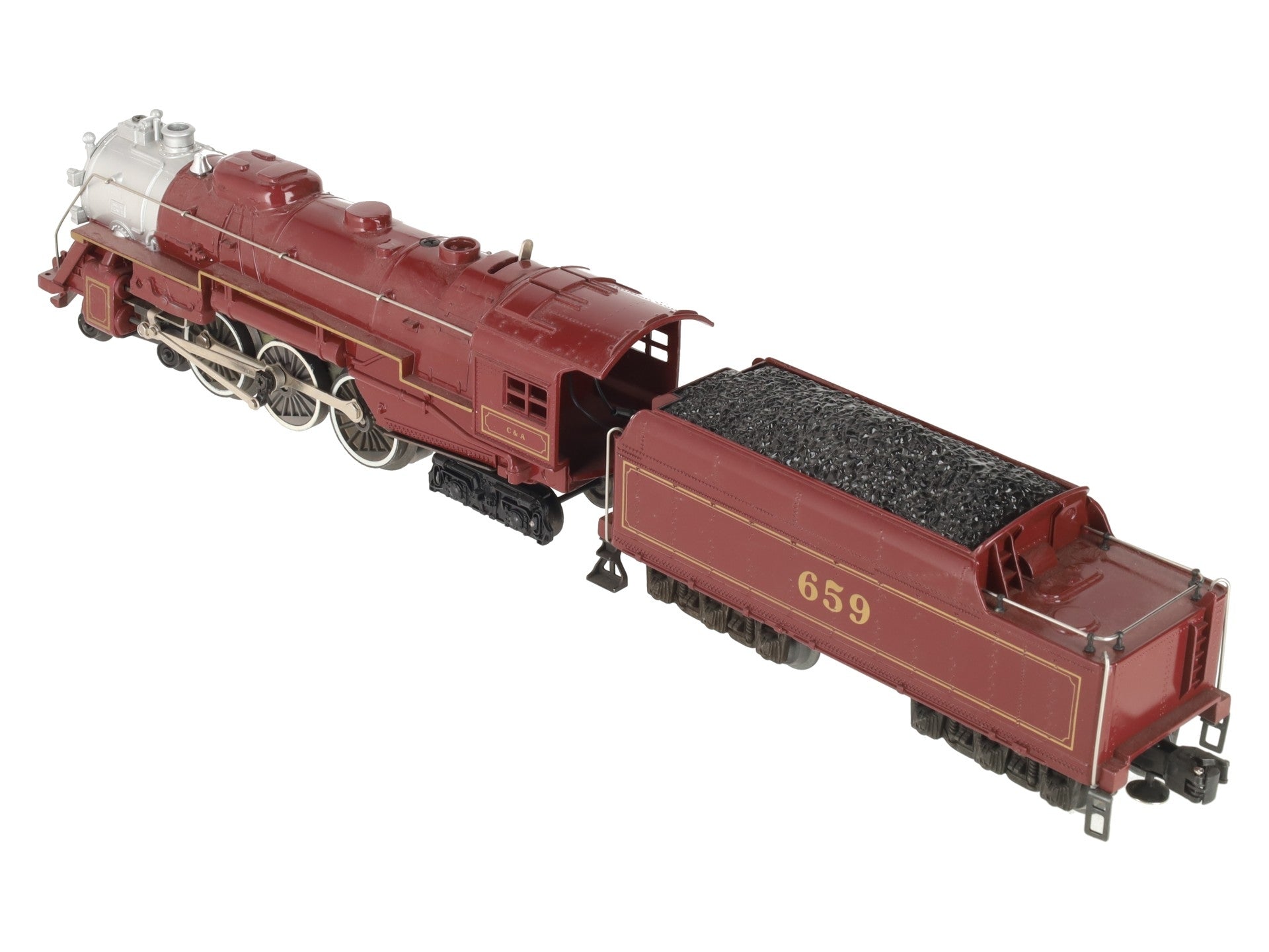 Lionel 6-8101 O Gauge Chicago & Alton 4-6-4 Steam Locomotive & Tender #659 EX/Box