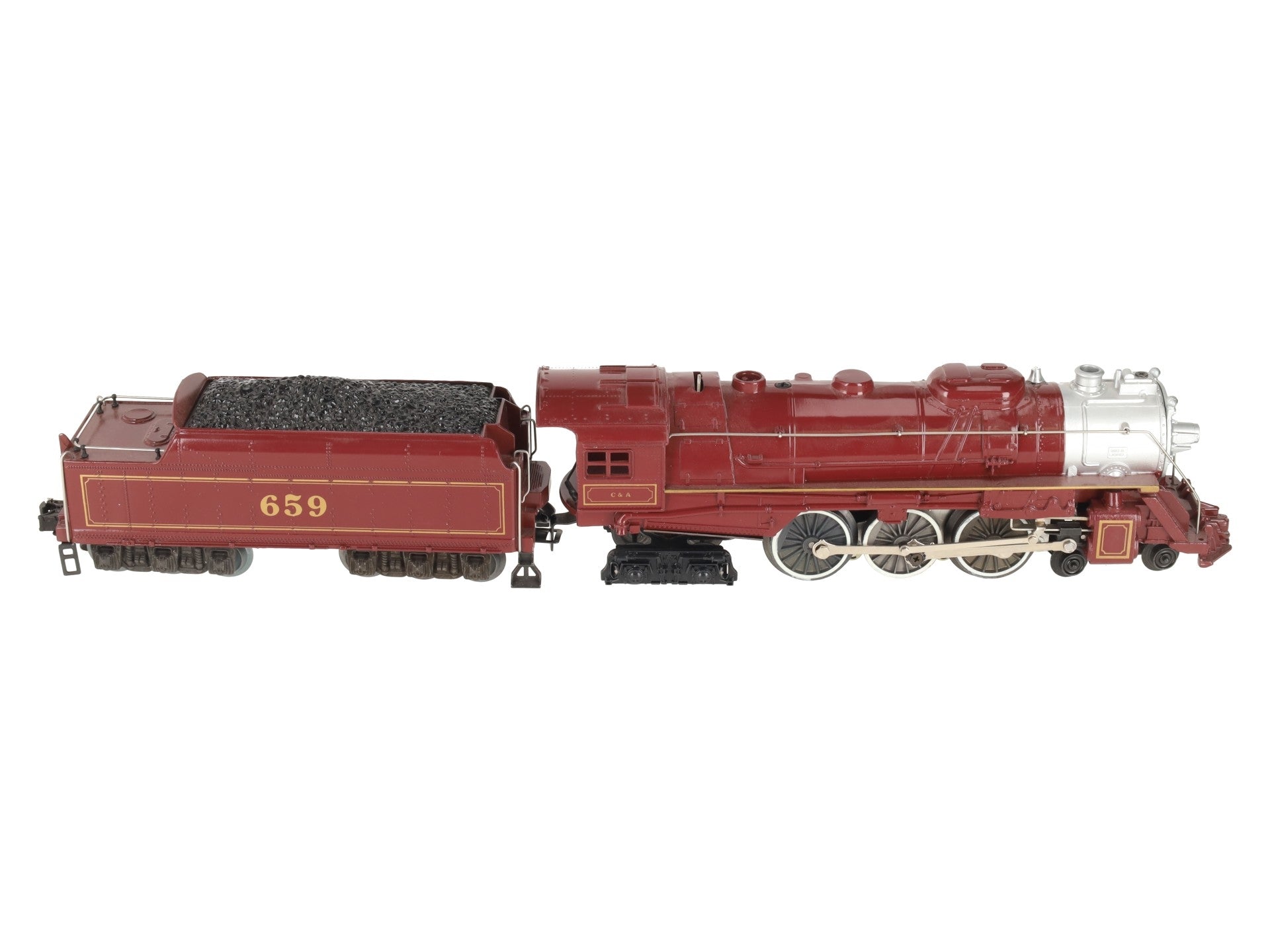 Lionel 6-8101 O Gauge Chicago & Alton 4-6-4 Steam Locomotive & Tender #659 EX/Box
