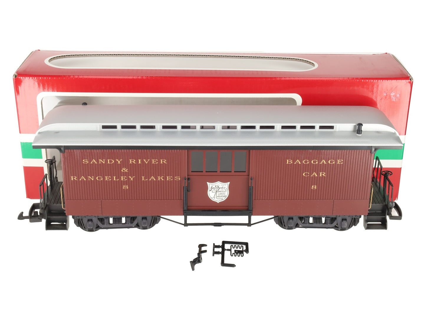 LGB 33840 G Scale Sandy River & Rangeley Lake Baggage Car #8 LN/Box