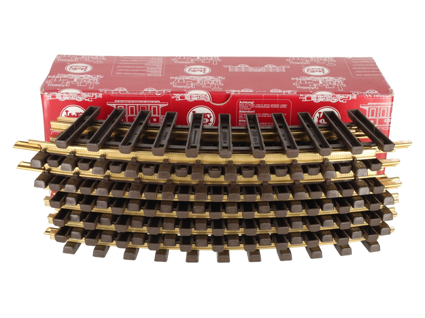 LGB 11000 G Scale R1 30 Degree Curved Track Sections (12) EX/Box