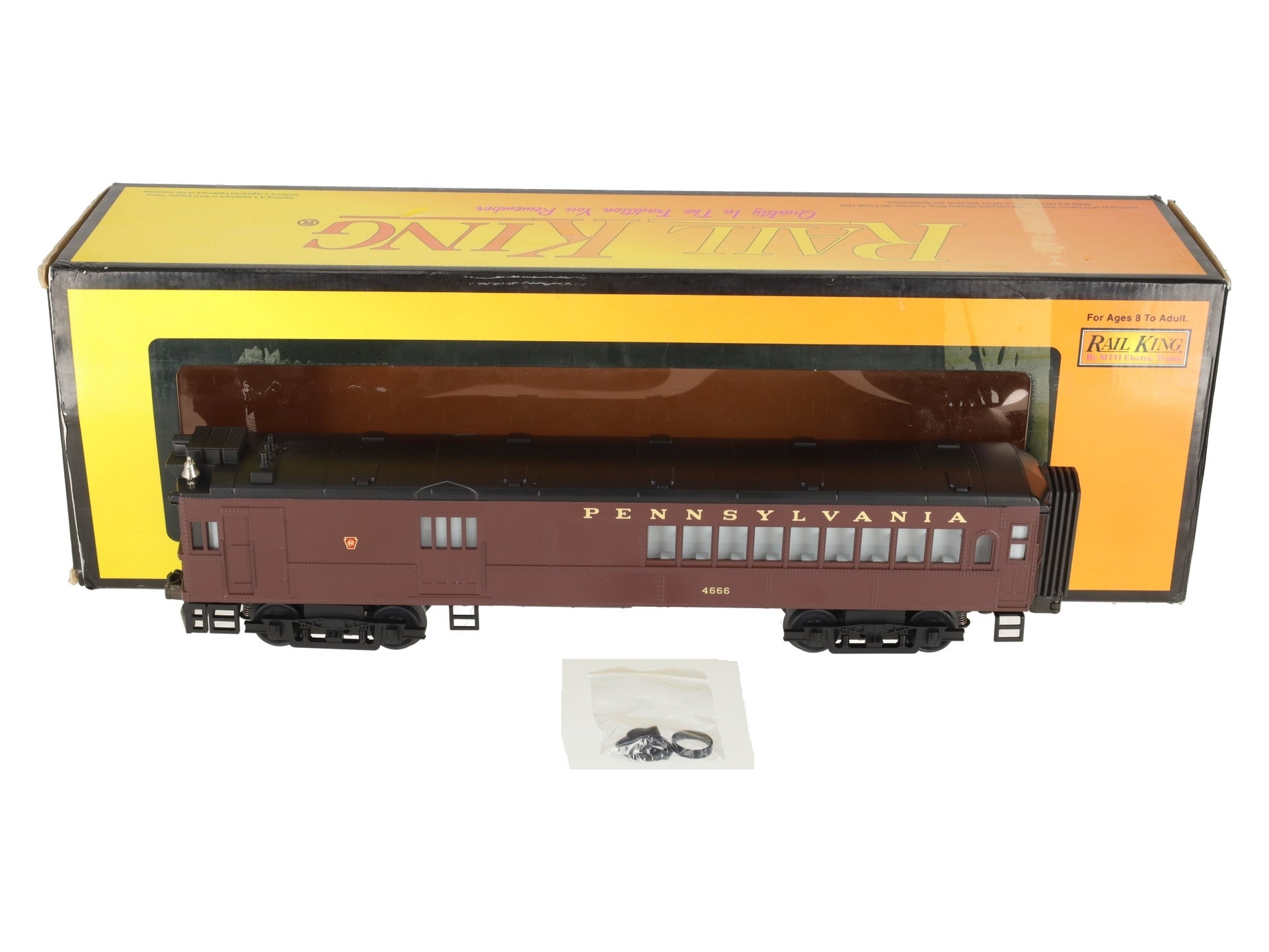 MTH 30-2158-1 O Gauge Pennsylvania Doodlebug Diesel Locomotive w/PS1 #4666 EX/Box