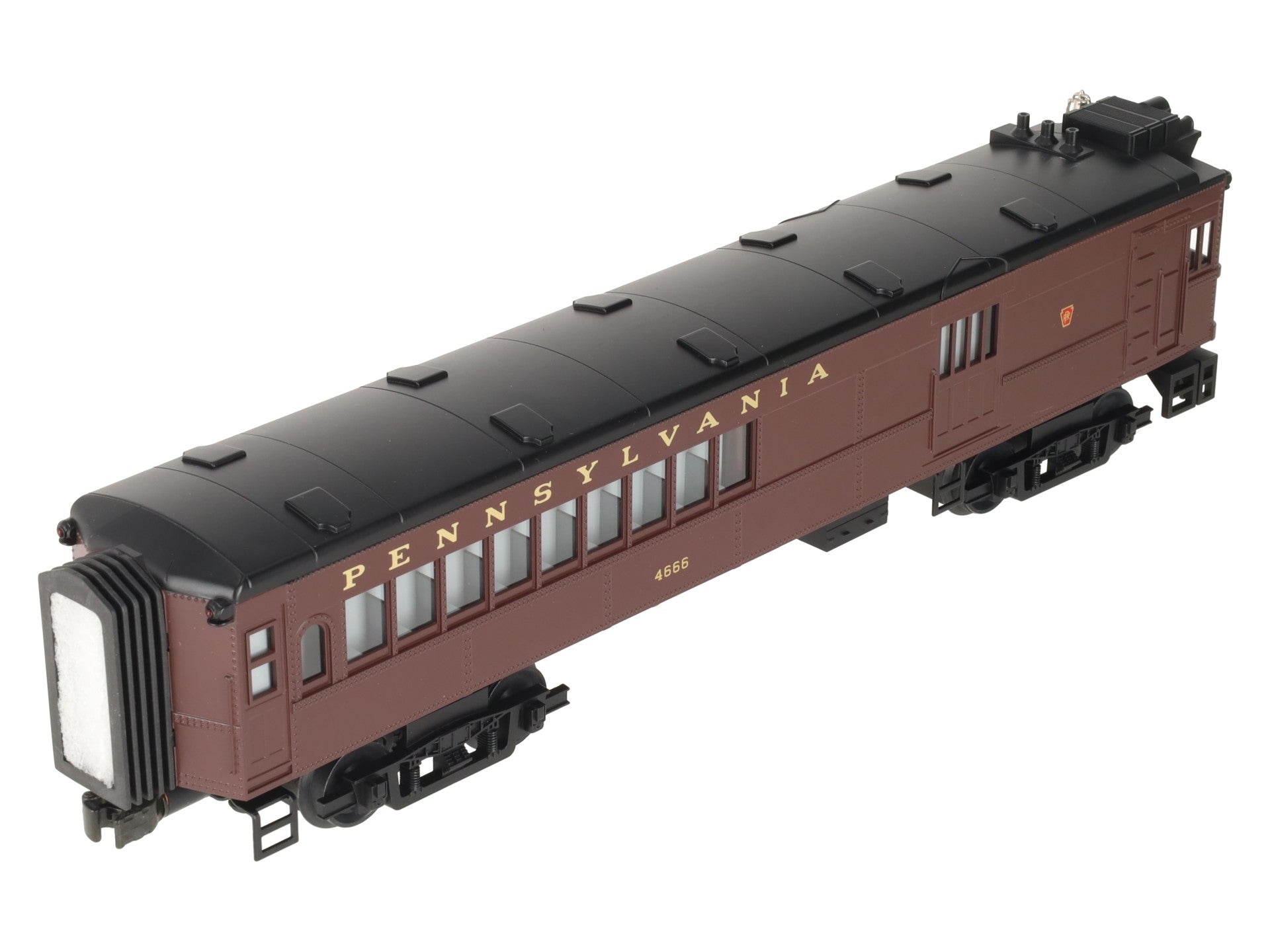 MTH 30-2158-1 O Gauge Pennsylvania Doodlebug Diesel Locomotive w/PS1 #4666 EX/Box
