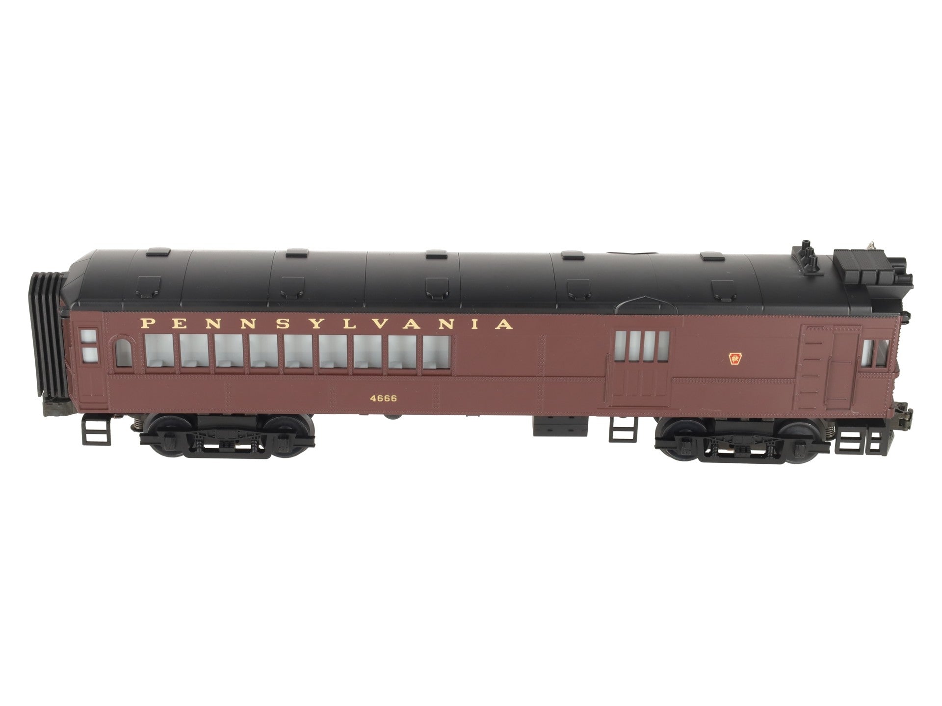 MTH 30-2158-1 O Gauge Pennsylvania Doodlebug Diesel Locomotive w/PS1 #4666 EX/Box