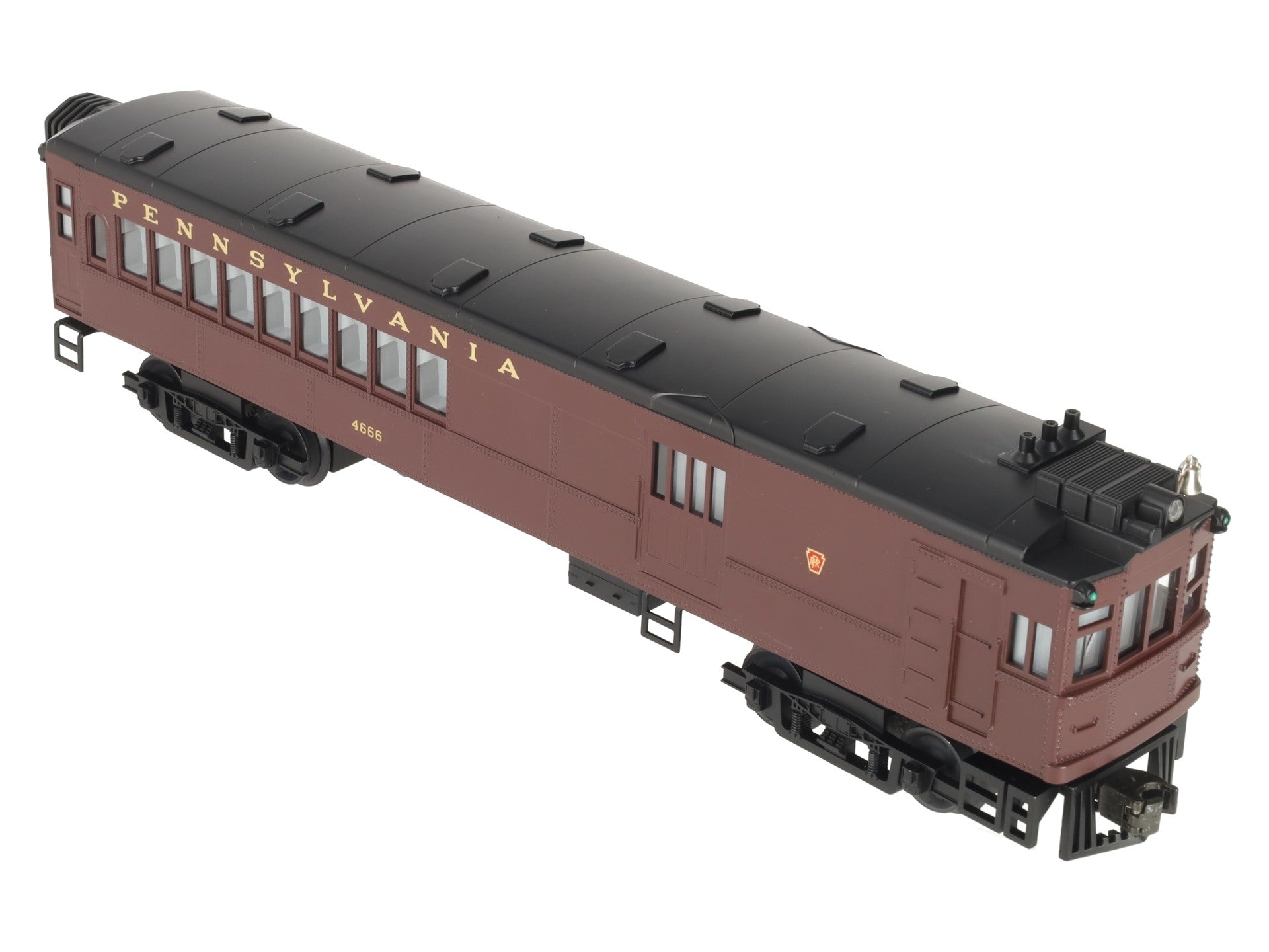 MTH 30-2158-1 O Gauge Pennsylvania Doodlebug Diesel Locomotive w/PS1 #4666 EX/Box