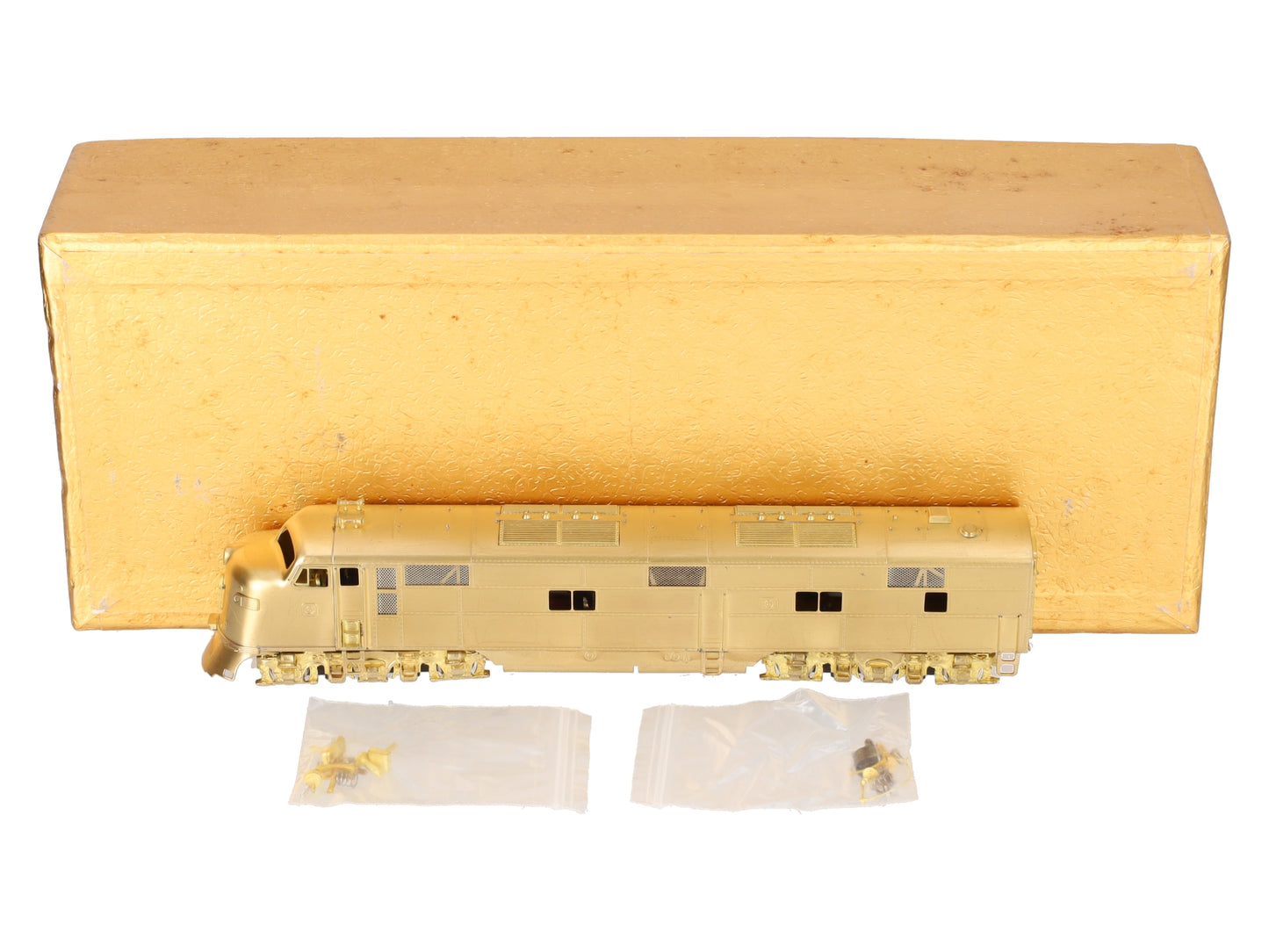 Oriental Limited HO BRASS EMD E7A 2000HP Diesel Loco w/ Small # Boards-Unpainted EX