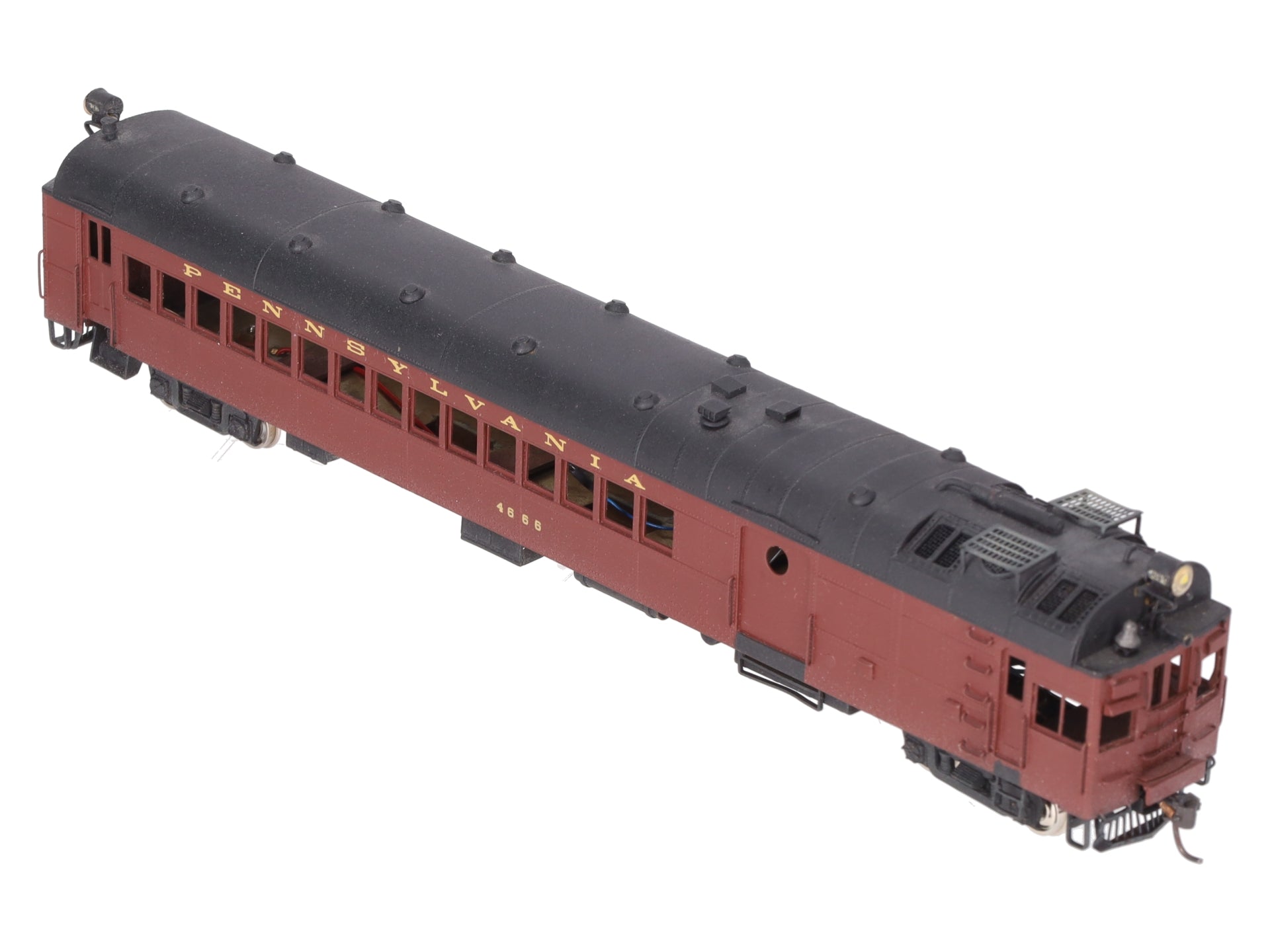 Custom NJ Brass 143 O Scale BRASS Pennsylvania Gas Electric #4666 (2 Rail)/Box