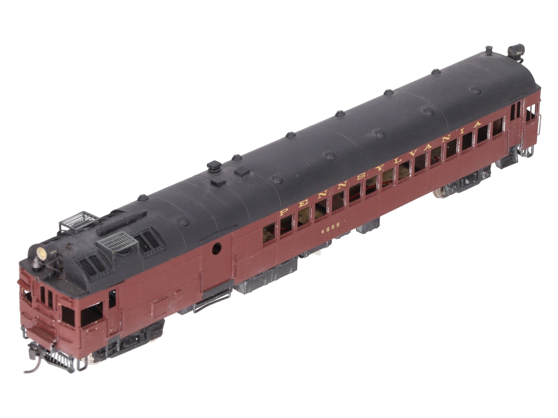 Custom NJ Brass 143 O Scale BRASS Pennsylvania Gas Electric #4666 (2 Rail)/Box