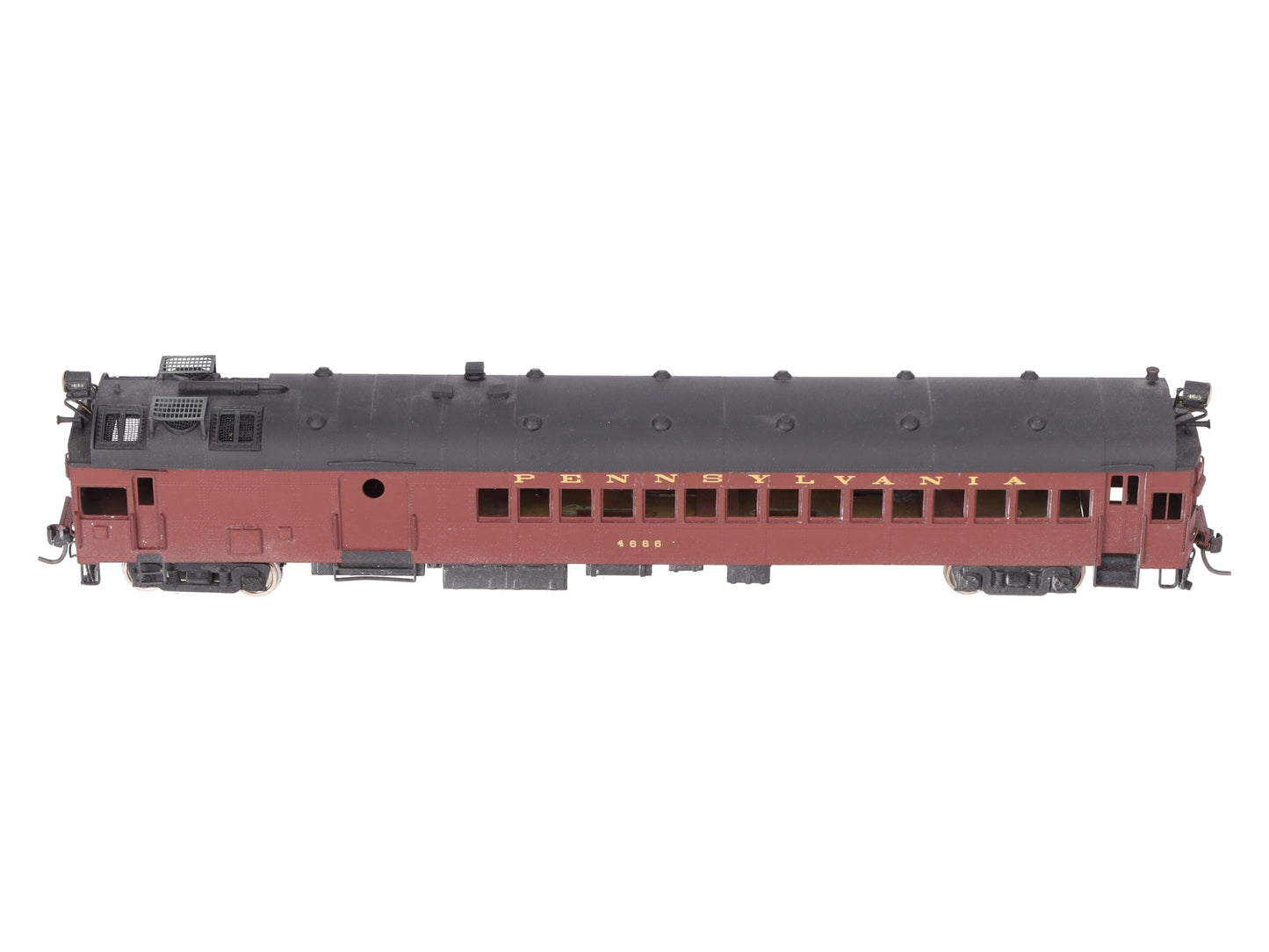 Custom NJ Brass 143 O Scale BRASS Pennsylvania Gas Electric #4666 (2 Rail)/Box