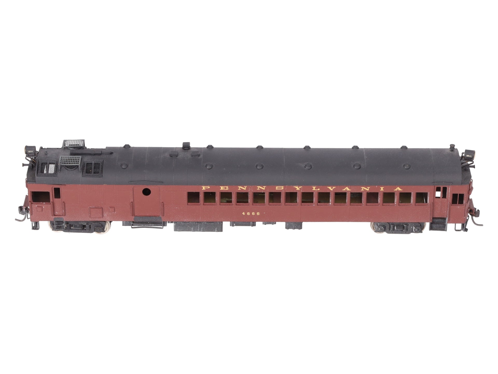 Custom NJ Brass 143 O Scale BRASS Pennsylvania Gas Electric #4666 (2 Rail)/Box
