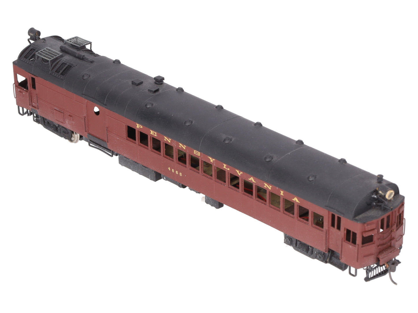 Custom NJ Brass 143 O Scale BRASS Pennsylvania Gas Electric #4666 (2 Rail)/Box