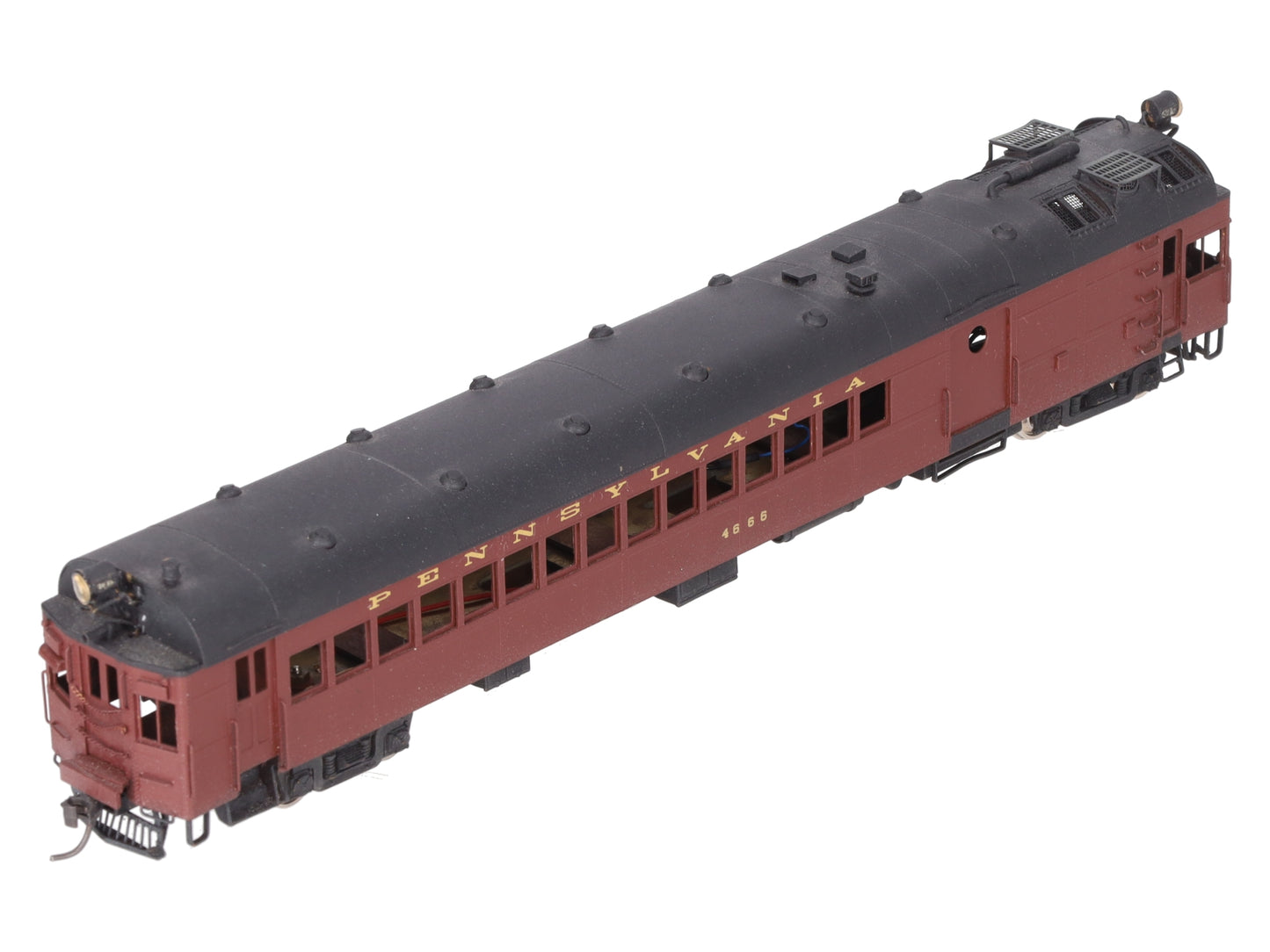 Custom NJ Brass 143 O Scale BRASS Pennsylvania Gas Electric #4666 (2 Rail)/Box