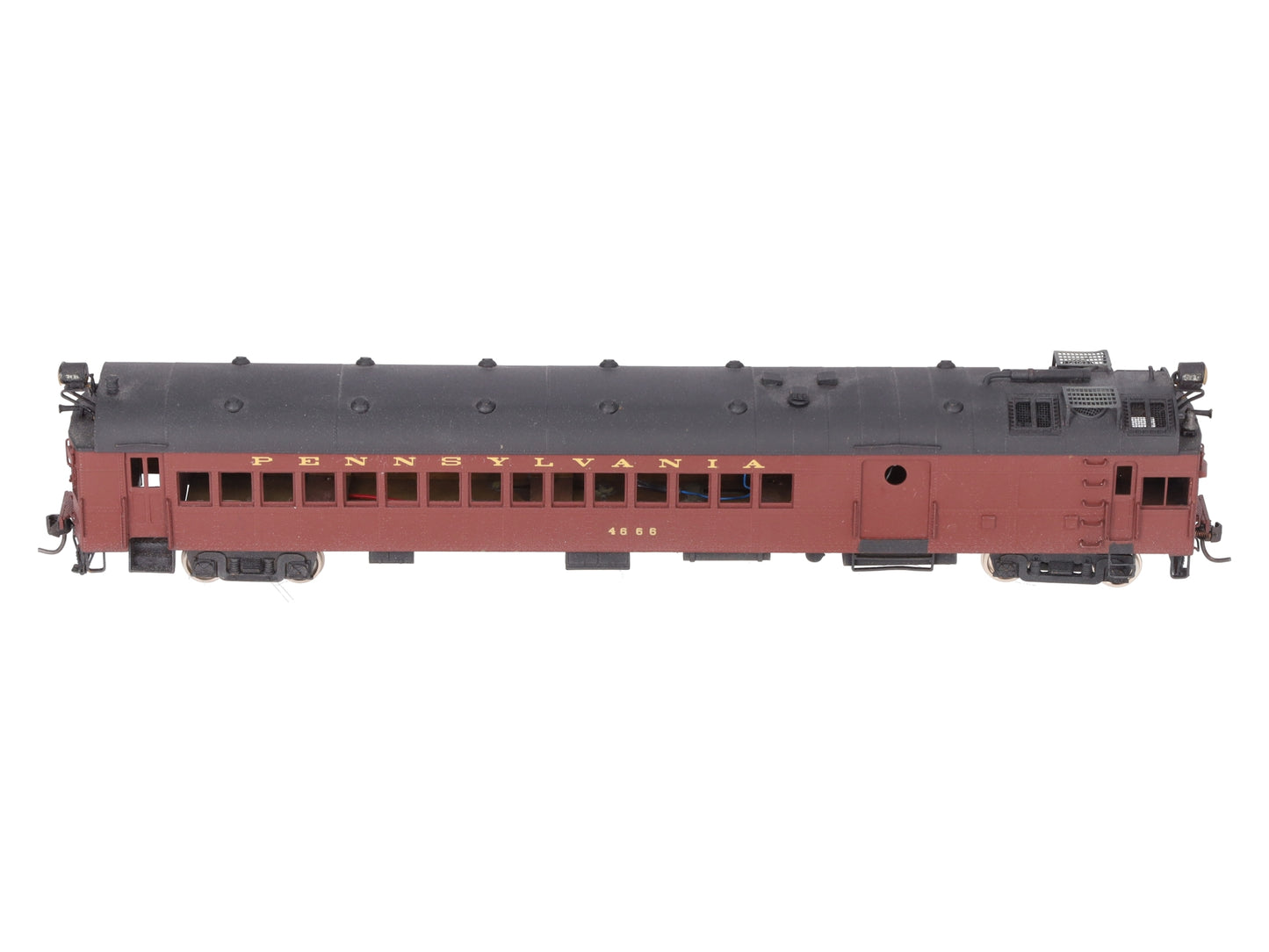 Custom NJ Brass 143 O Scale BRASS Pennsylvania Gas Electric #4666 (2 Rail)/Box