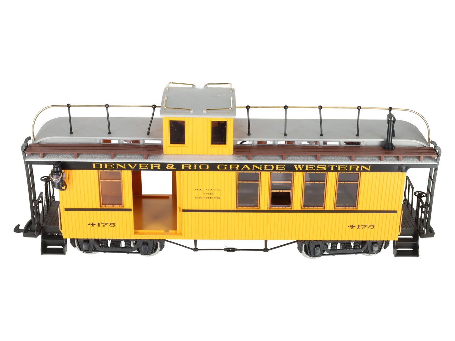 LGB 4175 G Scale Rio Grande Combine/Caboose - Metal Wheels-Custom Lighting EX/Box