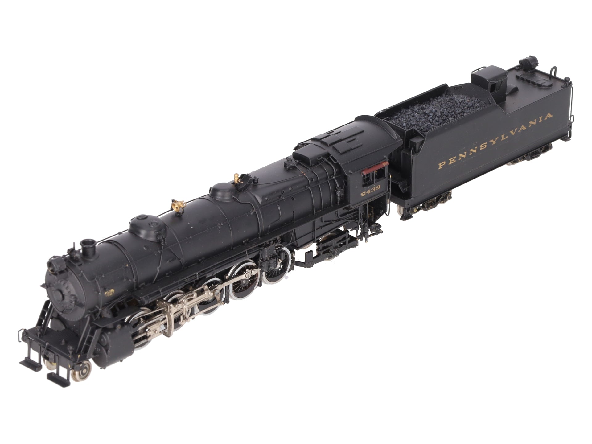 Alco Models S-119 HO BRASS PRR N-2sa 2-10-2 Steam Locomotive & Tender - Painted EX/Box