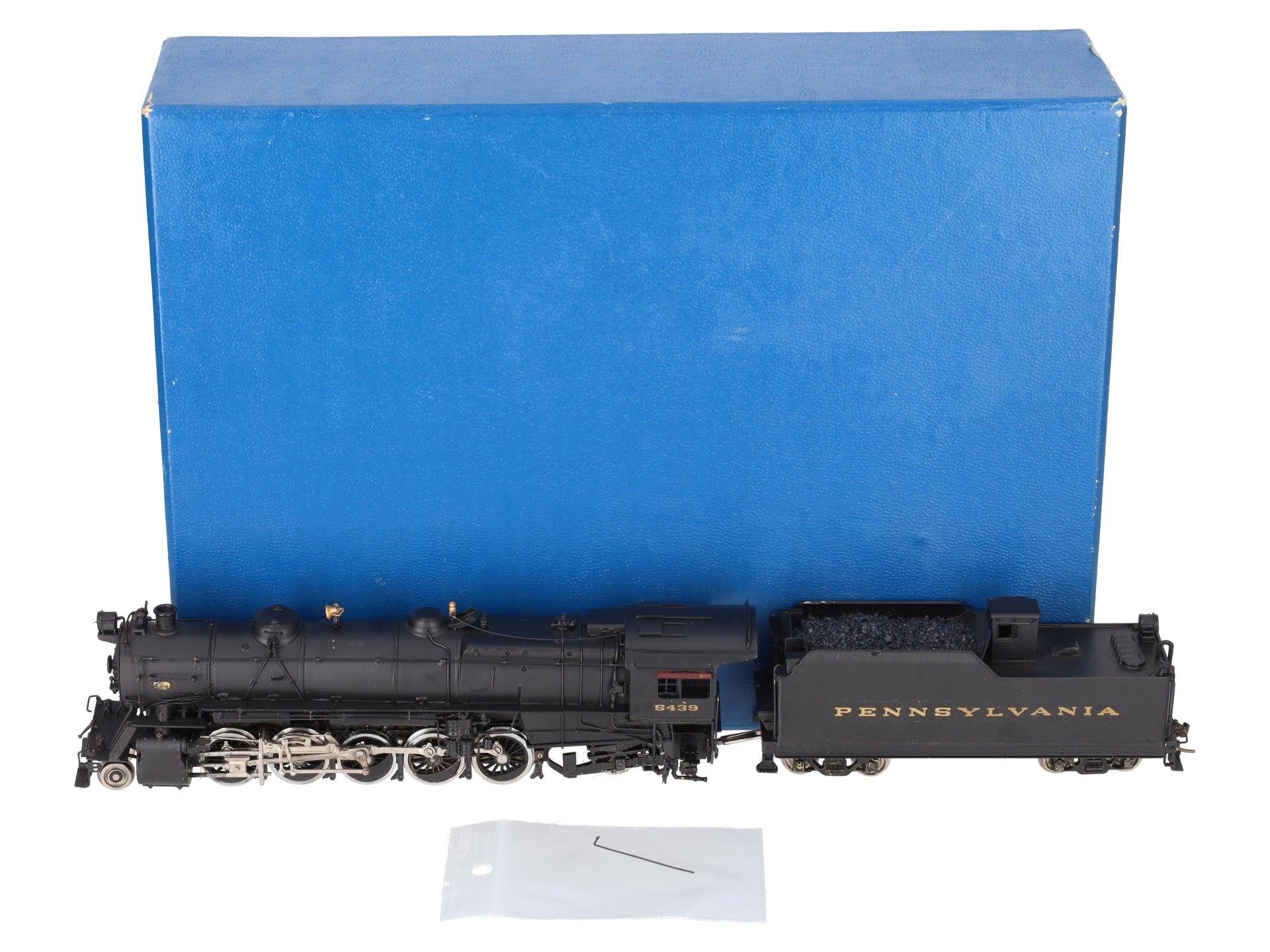 Alco Models S-119 HO BRASS PRR N-2sa 2-10-2 Steam Locomotive & Tender - Painted EX/Box