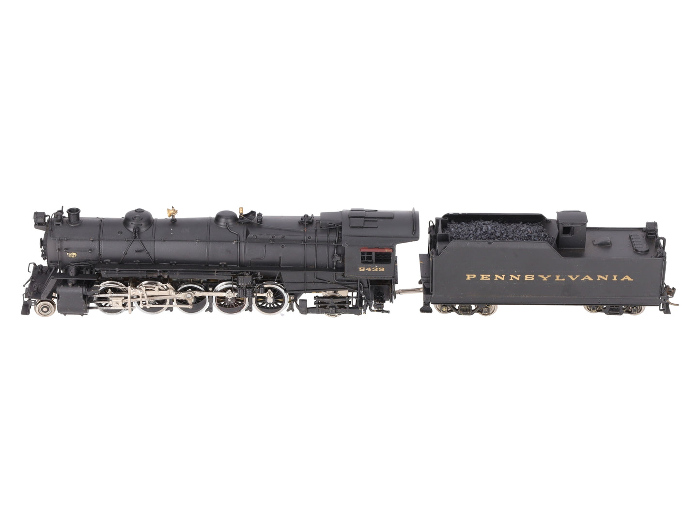Alco Models S-119 HO BRASS PRR N-2sa 2-10-2 Steam Locomotive & Tender - Painted EX/Box