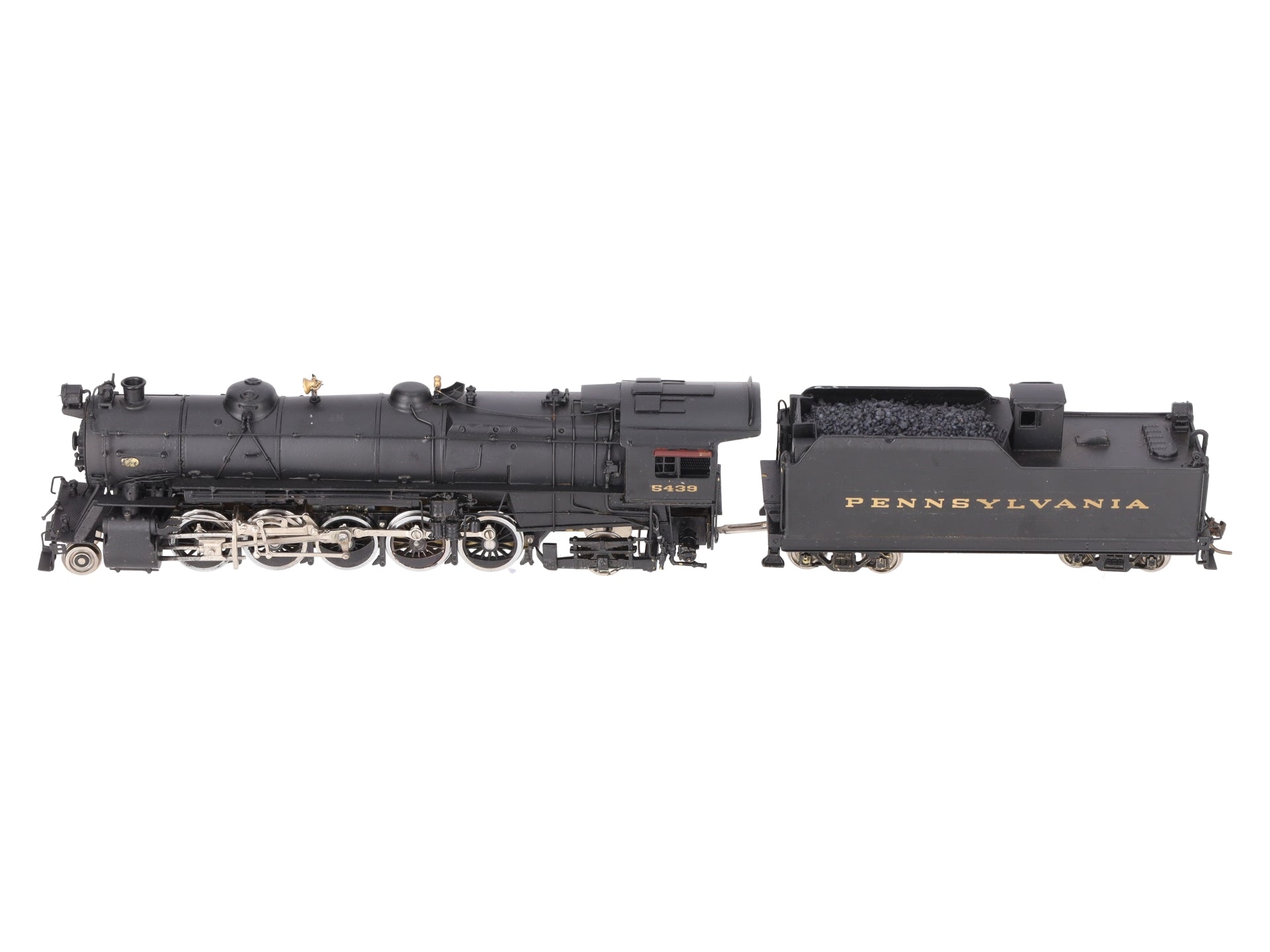 Alco Models S-119 HO BRASS PRR N-2sa 2-10-2 Steam Locomotive & Tender - Painted EX/Box