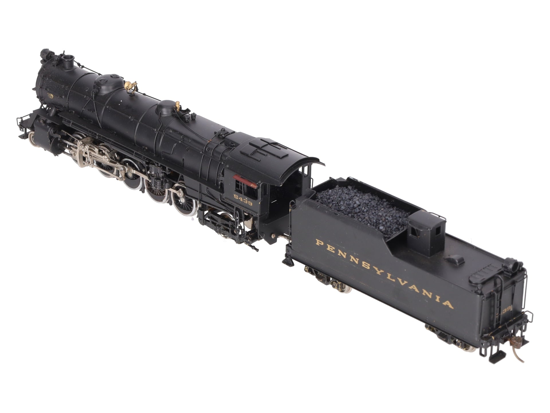 Alco Models S-119 HO BRASS PRR N-2sa 2-10-2 Steam Locomotive & Tender - Painted EX/Box