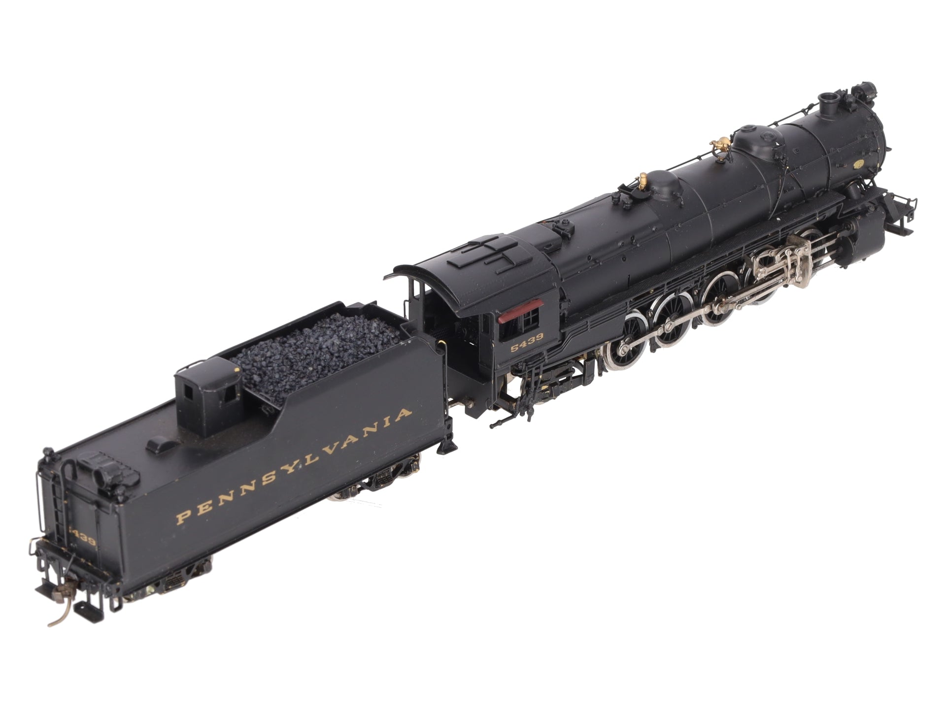 Alco Models S-119 HO BRASS PRR N-2sa 2-10-2 Steam Locomotive & Tender - Painted EX/Box