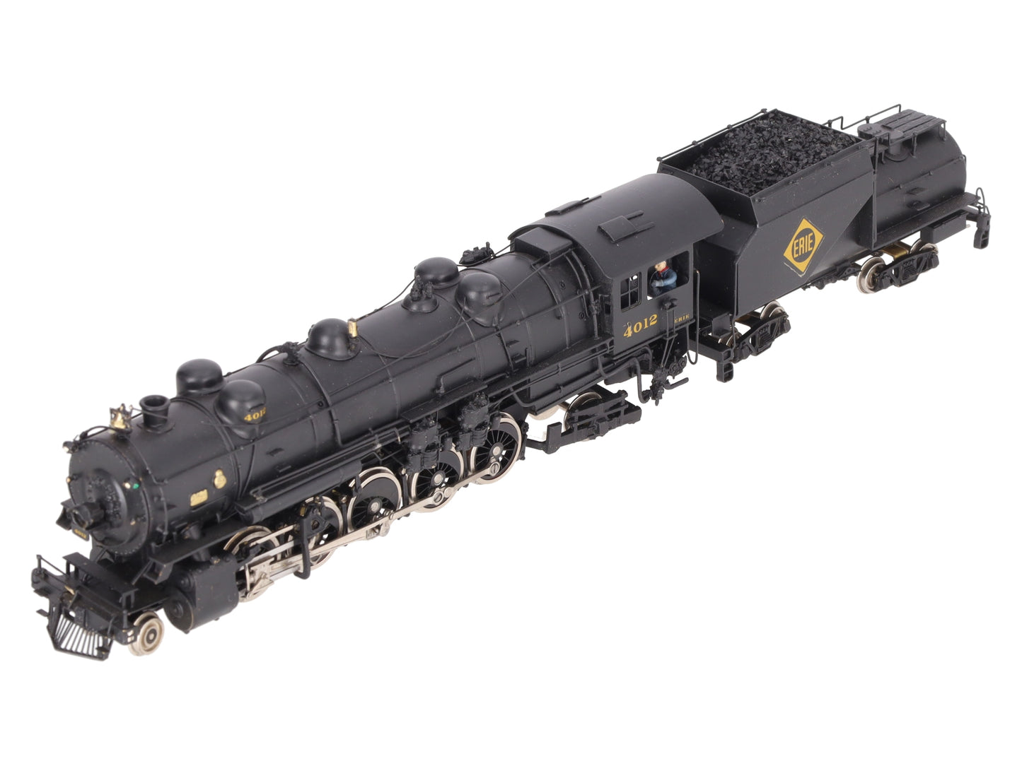 Alco Models S-124 HO Scale Brass Erie R-1 2-10-2 Steam Locomotive & Tender EX/Box