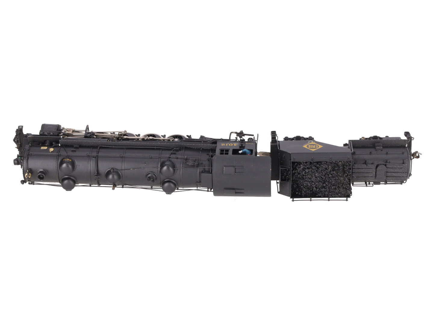 Alco Models S-124 HO Scale Brass Erie R-1 2-10-2 Steam Locomotive & Tender EX/Box
