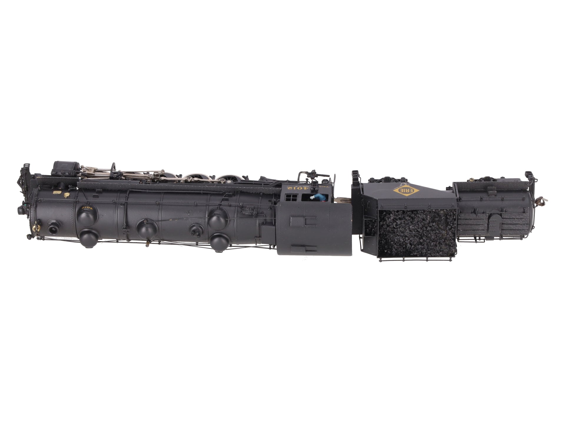 Alco Models S-124 HO Scale Brass Erie R-1 2-10-2 Steam Locomotive & Tender EX/Box