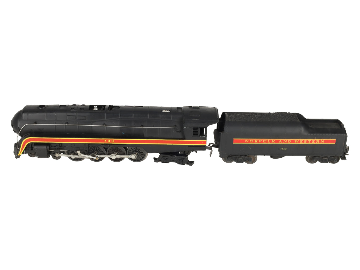 Lionel 746 Vintage O N&W J Class 4-8-4 Steam Locomotive & 746W Tender EX
