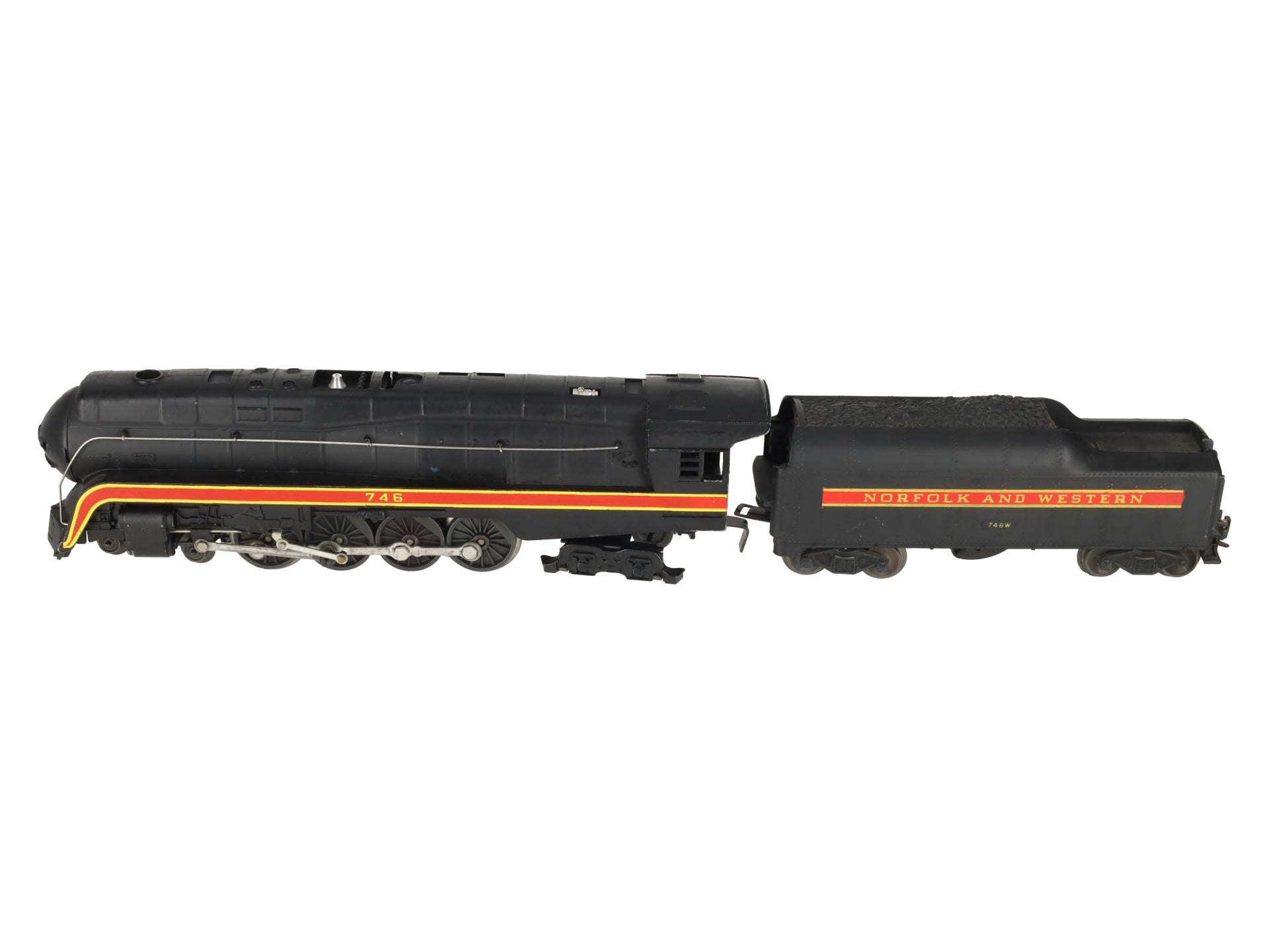 Lionel 746 Vintage O N&W J Class 4-8-4 Steam Locomotive & 746W Tender EX