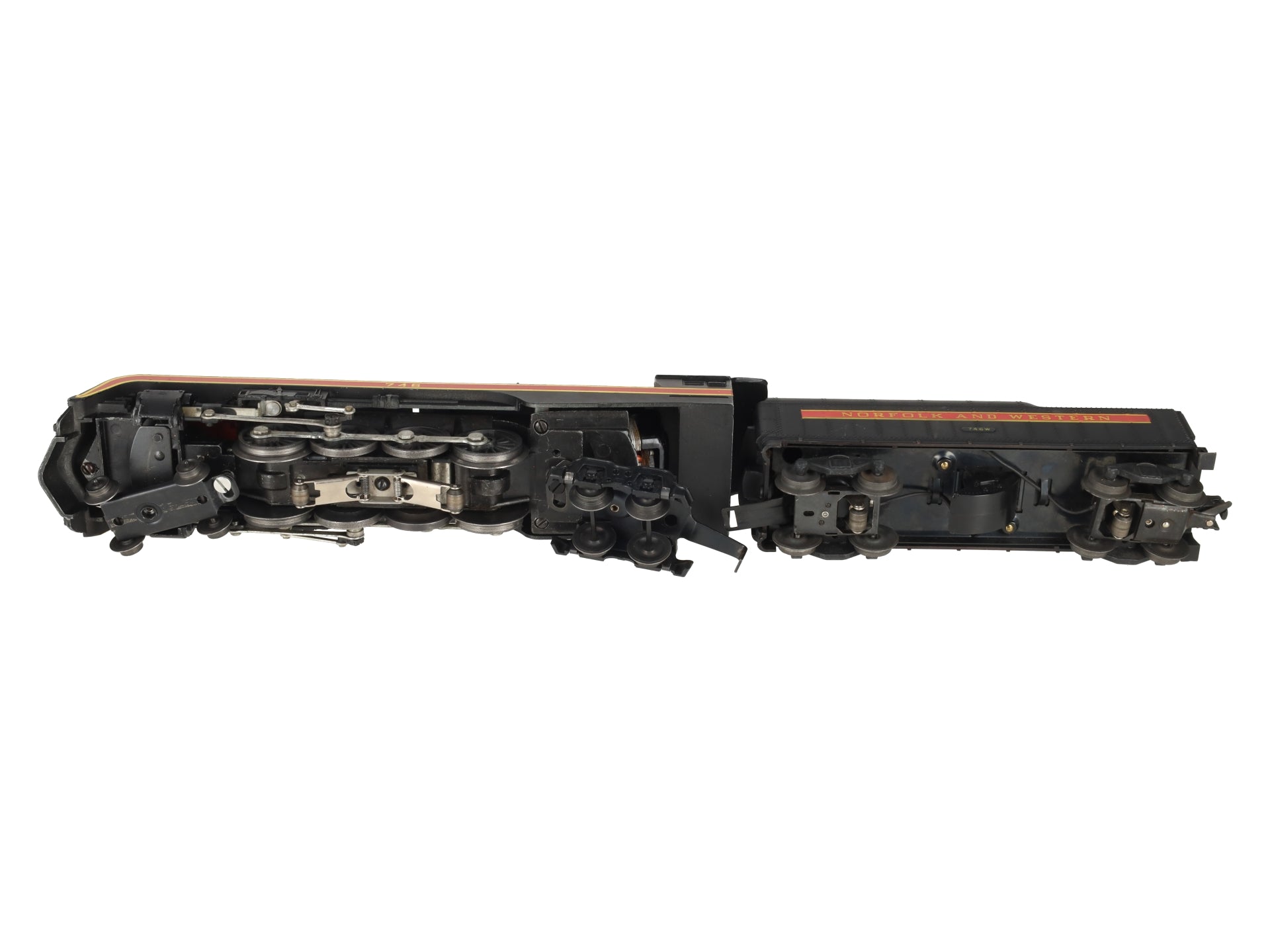 Lionel 746 Vintage O N&W J Class 4-8-4 Steam Locomotive & 746W Tender EX