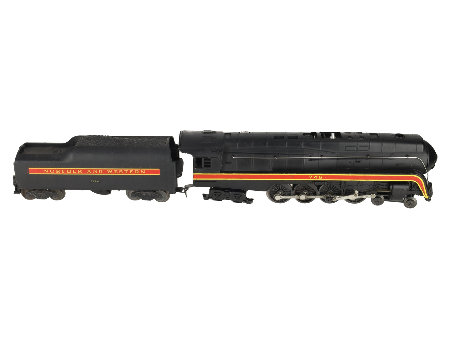 Lionel 746 Vintage O N&W J Class 4-8-4 Steam Locomotive & 746W Tender EX