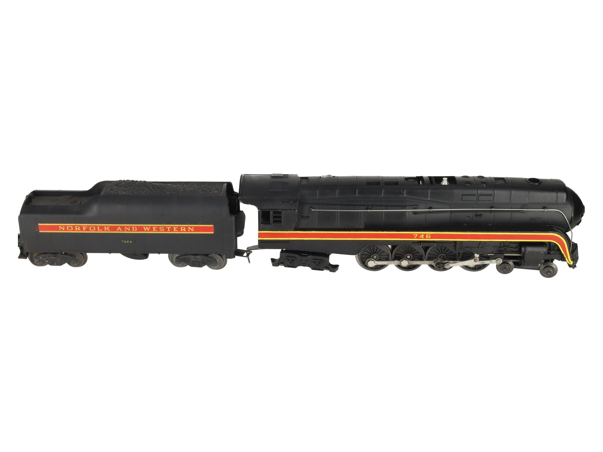 Lionel 746 Vintage O N&W J Class 4-8-4 Steam Locomotive & 746W Tender EX