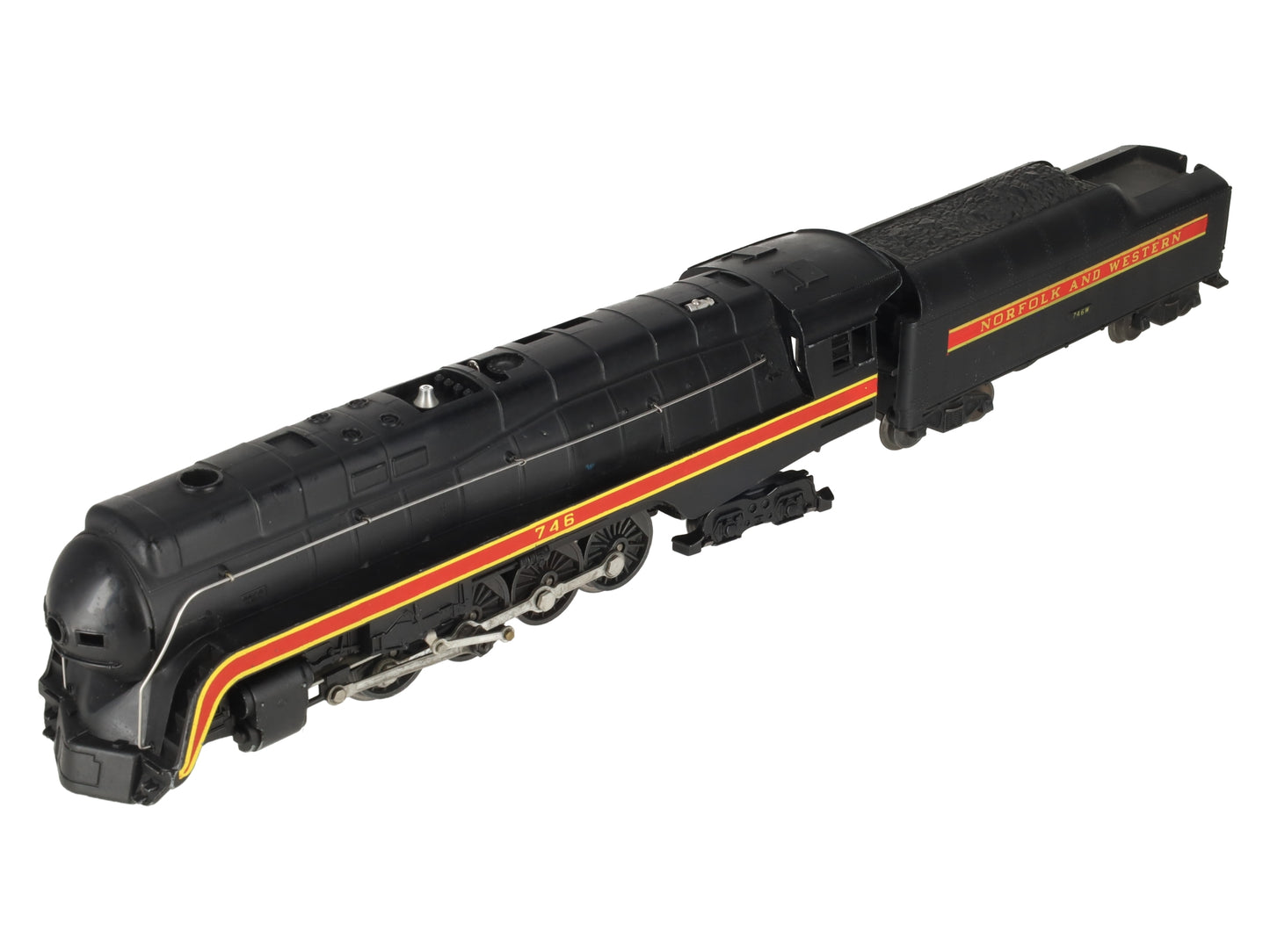 Lionel 746 Vintage O N&W J Class 4-8-4 Steam Locomotive & 746W Tender EX