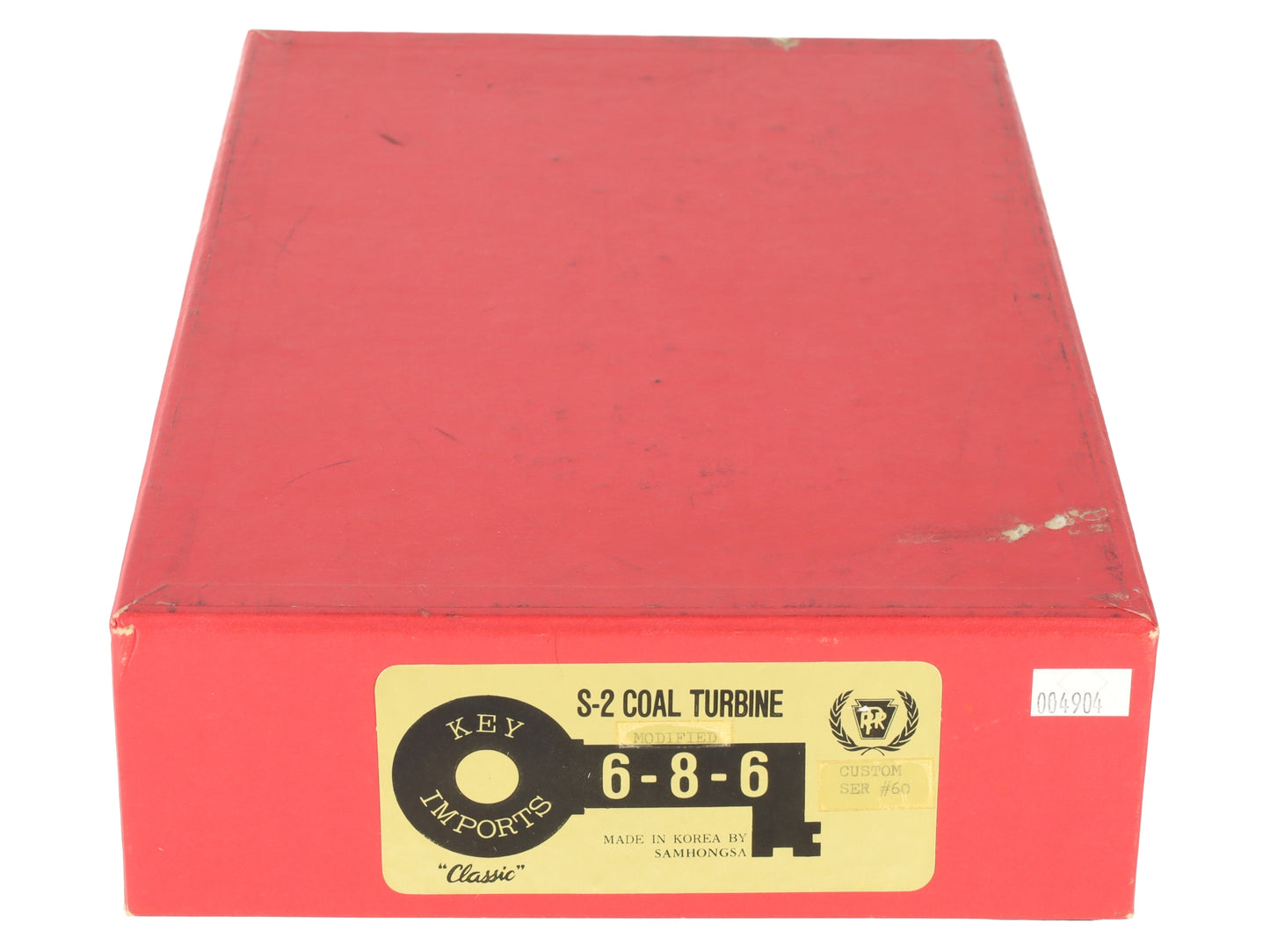 Key Imports HO BRASS PRR S-2 6-8-6 Modified Coal Turbine -Factory Painted EX/Box