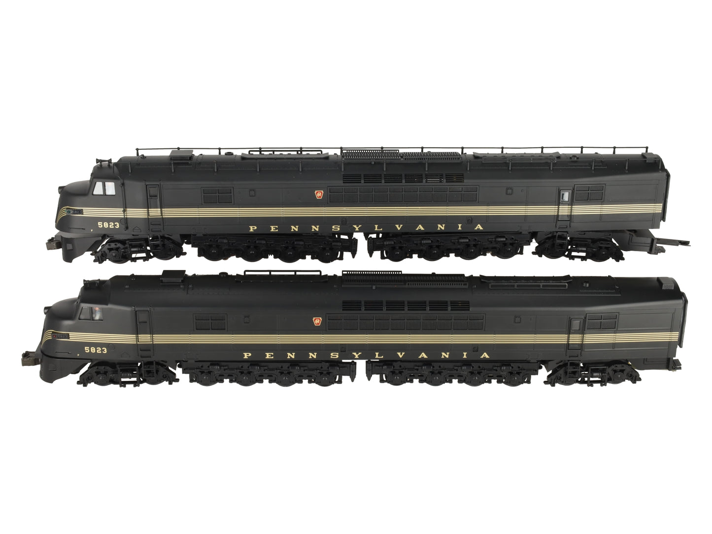 MTH 20-2200-1 O Gauge PRR Centipede AA Diesel Engine Set w/PS1 #5823 LN/Box