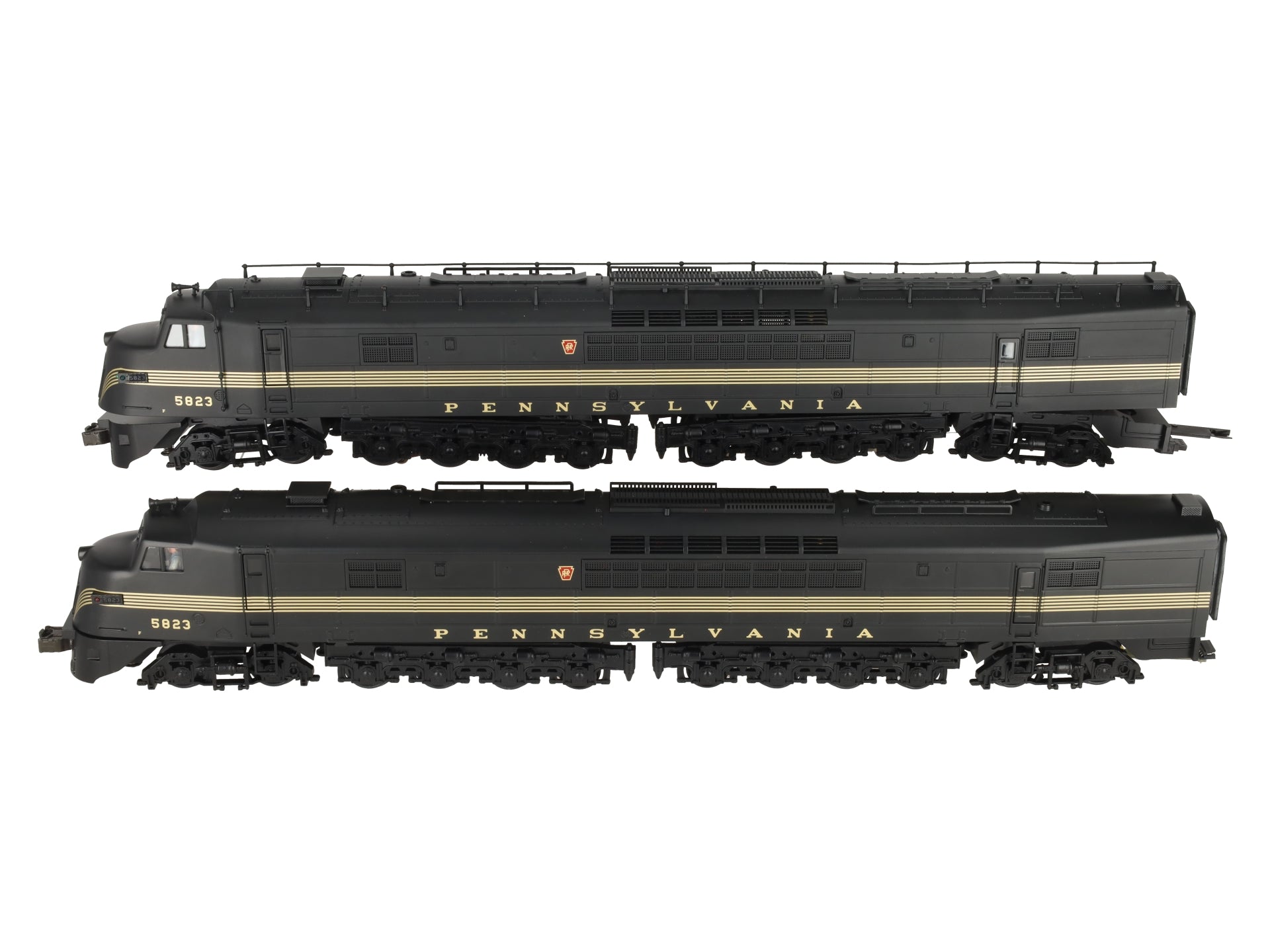 MTH 20-2200-1 O Gauge PRR Centipede AA Diesel Engine Set w/PS1 #5823 LN/Box